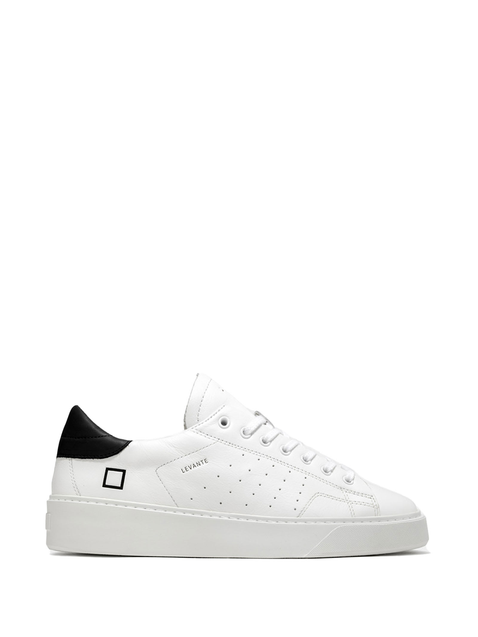 D.A.T.E. Levante Sneaker In Leather With Side Logo