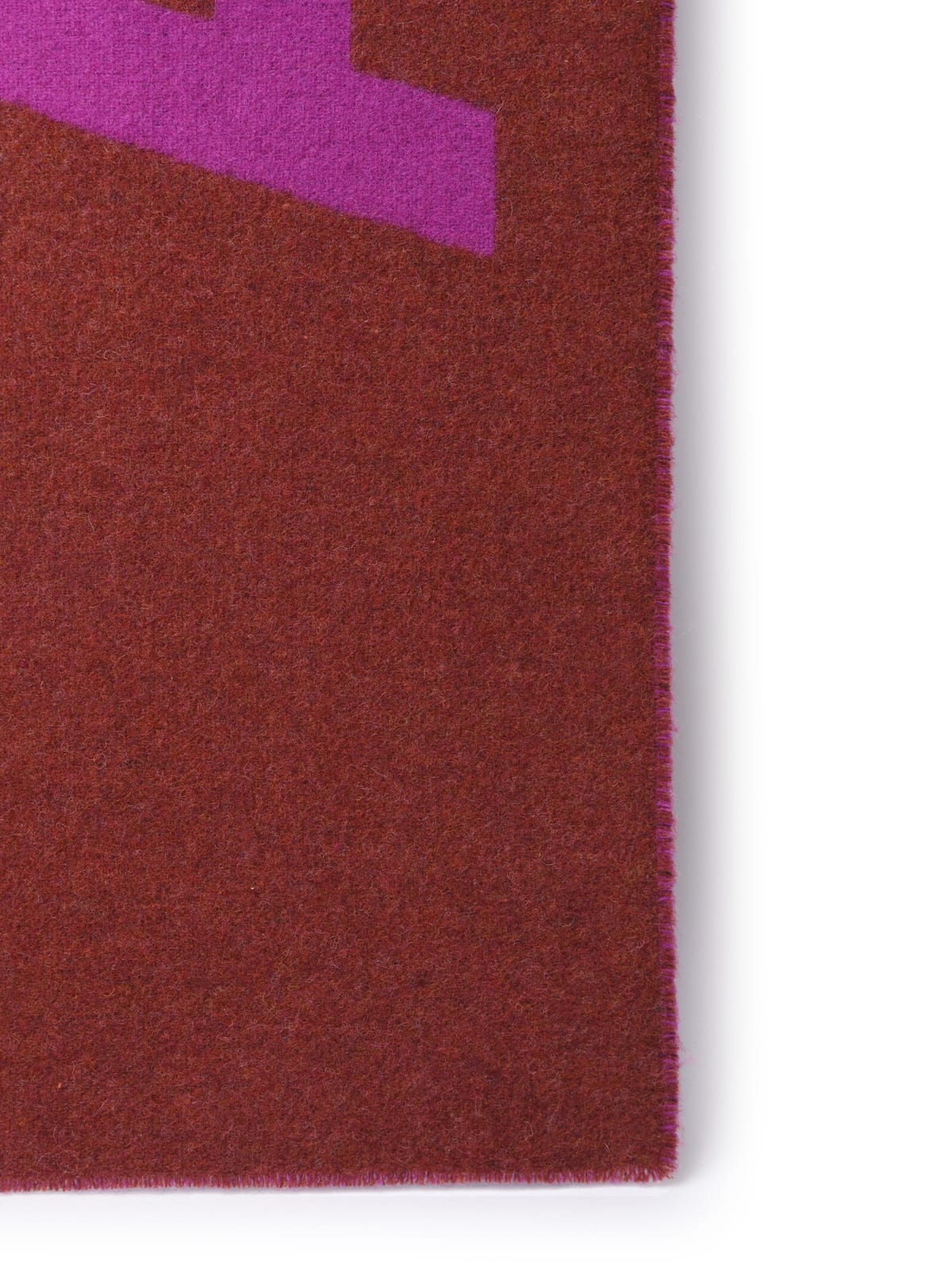 Shop Acne Studios Fuchsia Wool Blend Scarf In Magenta Pink/maroon Red