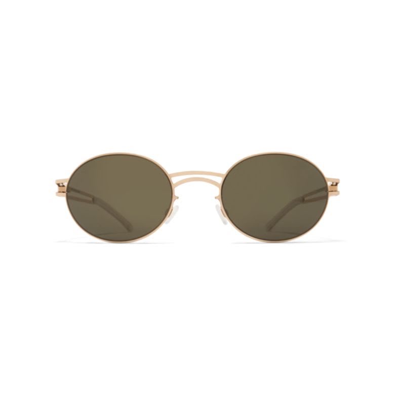 Mykita Dada Round-frame Sunglasses In Gold