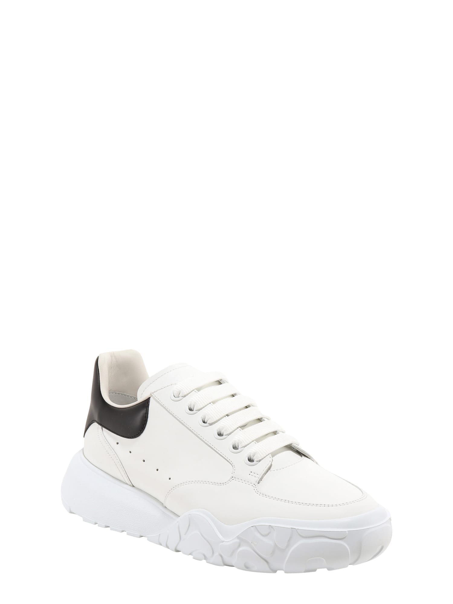 Shop Alexander Mcqueen New Court Sneakers In White