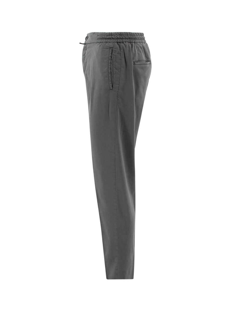 Shop Kiton Trousers In Dark Grey