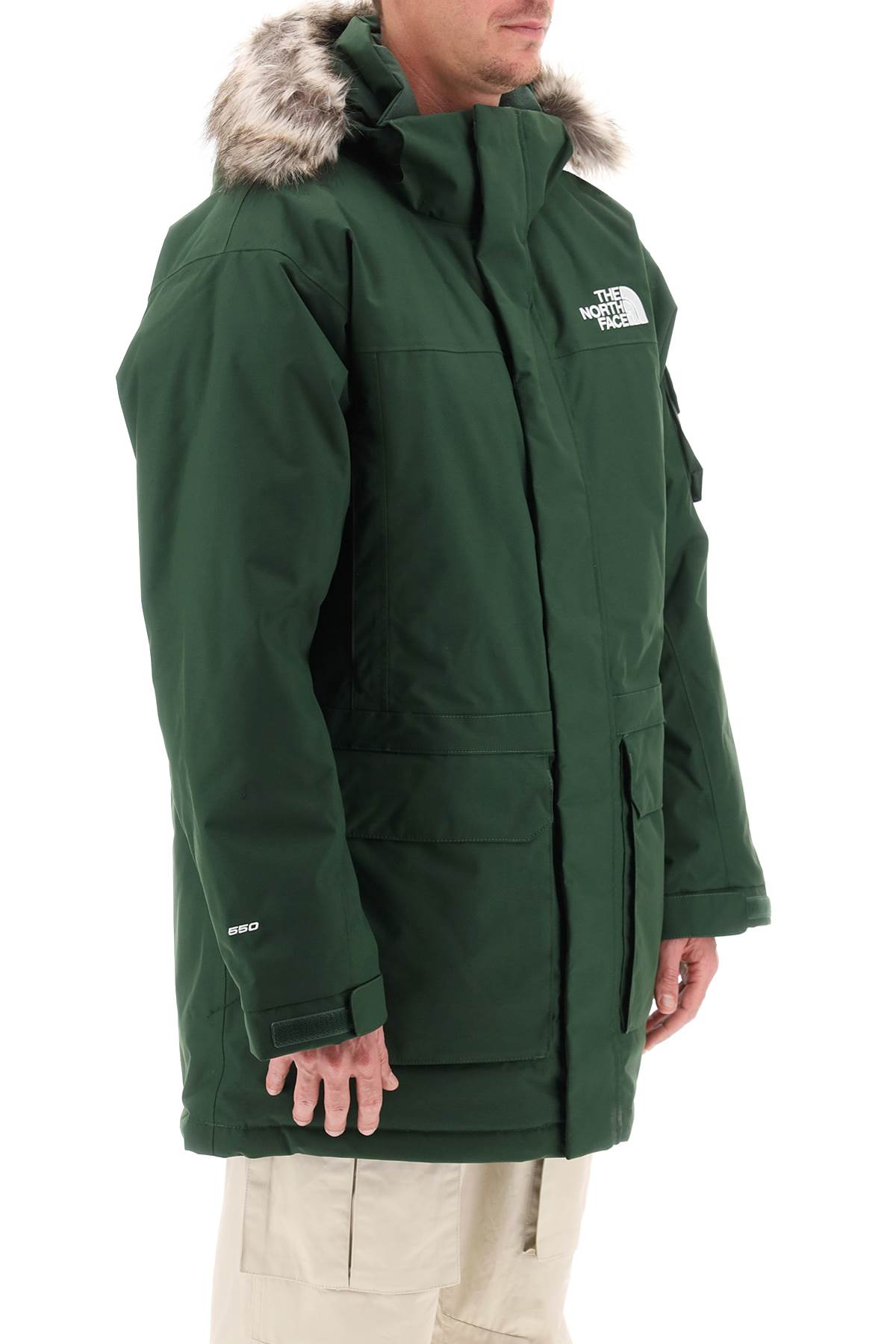 Shop The North Face Mcmurdo Hooded Padded Parka In Pine Needle (green)