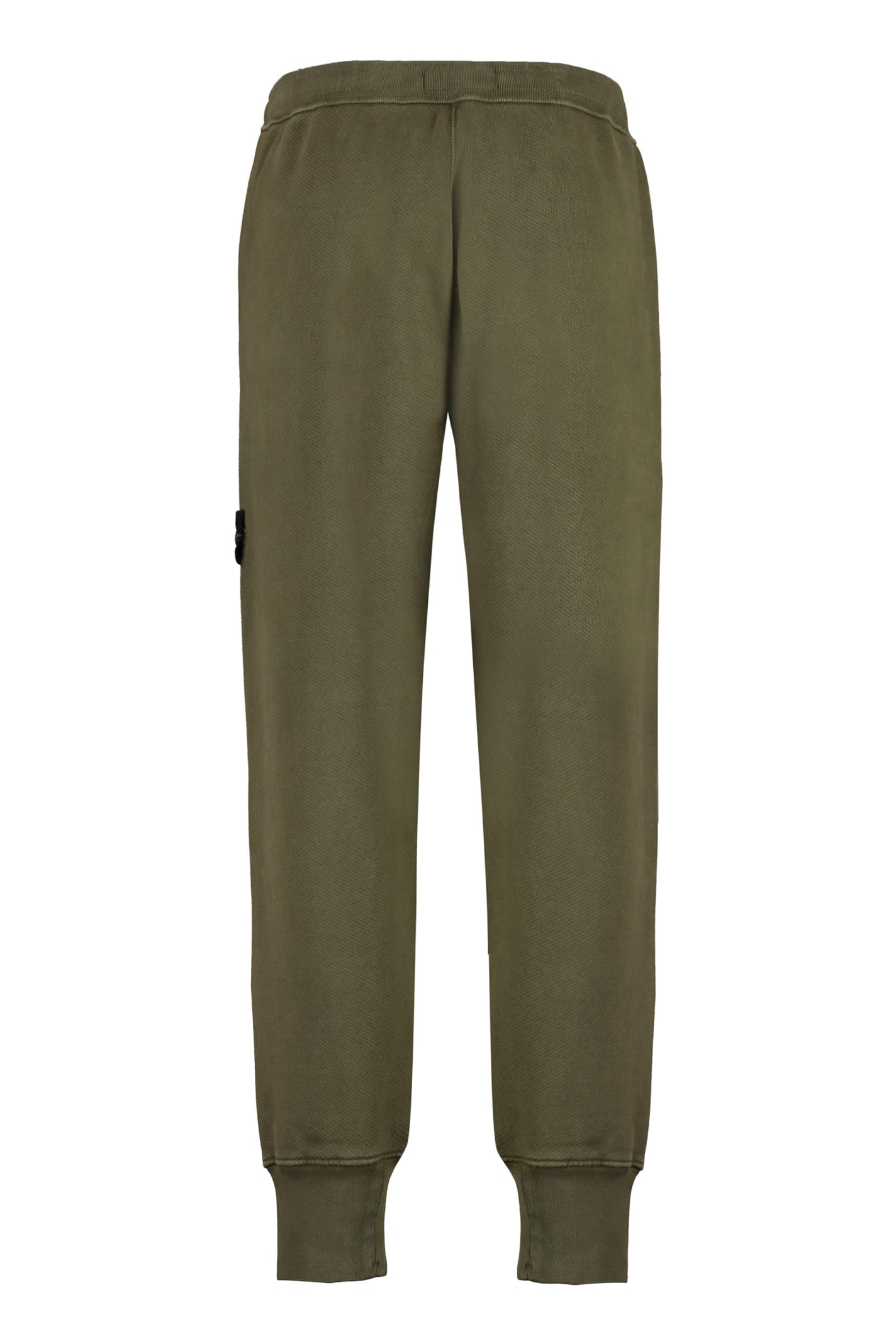Shop Stone Island Cotton Track-pants In Green