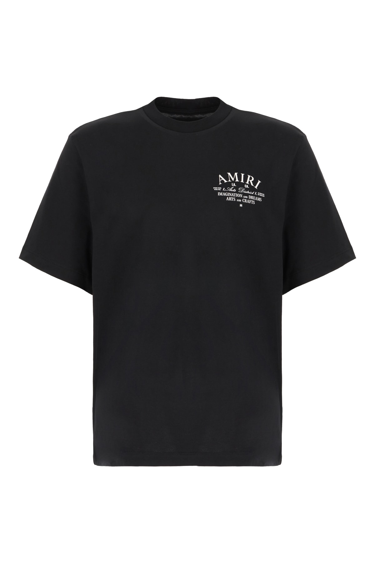 Shop Amiri Black Cotton T-shirt