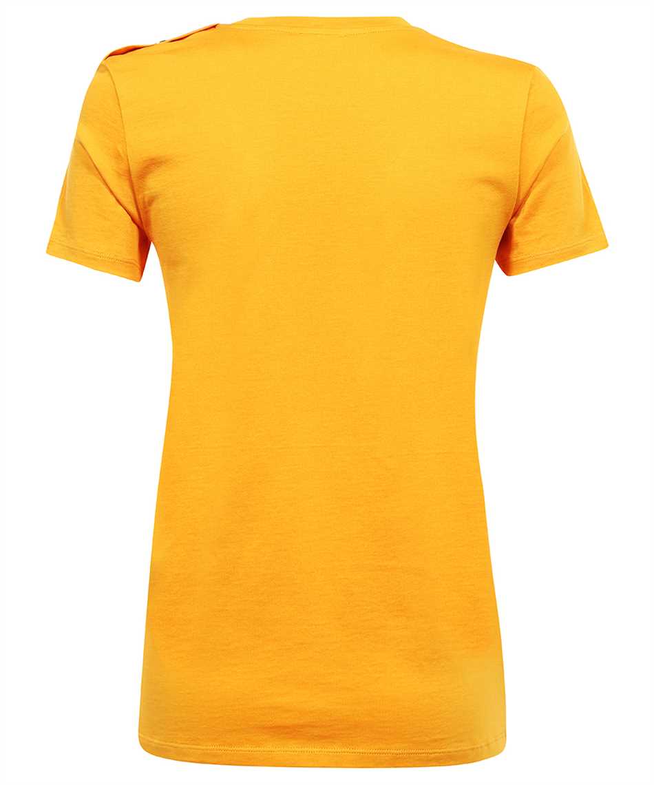 Balmain Cotton T-shirt In Orange