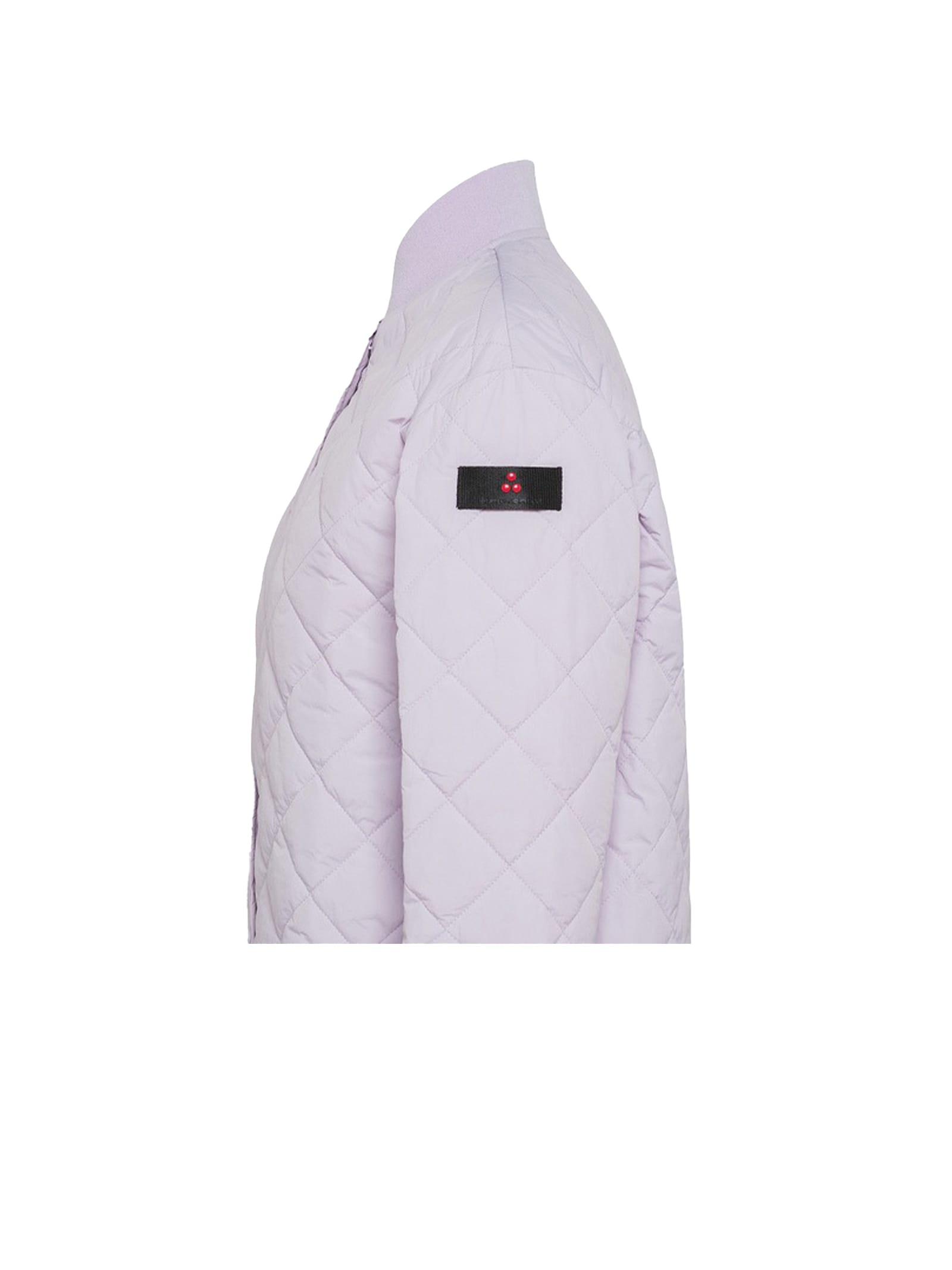 Shop Peuterey Lilac Quilted Down Jacket With Buttons In Glicine