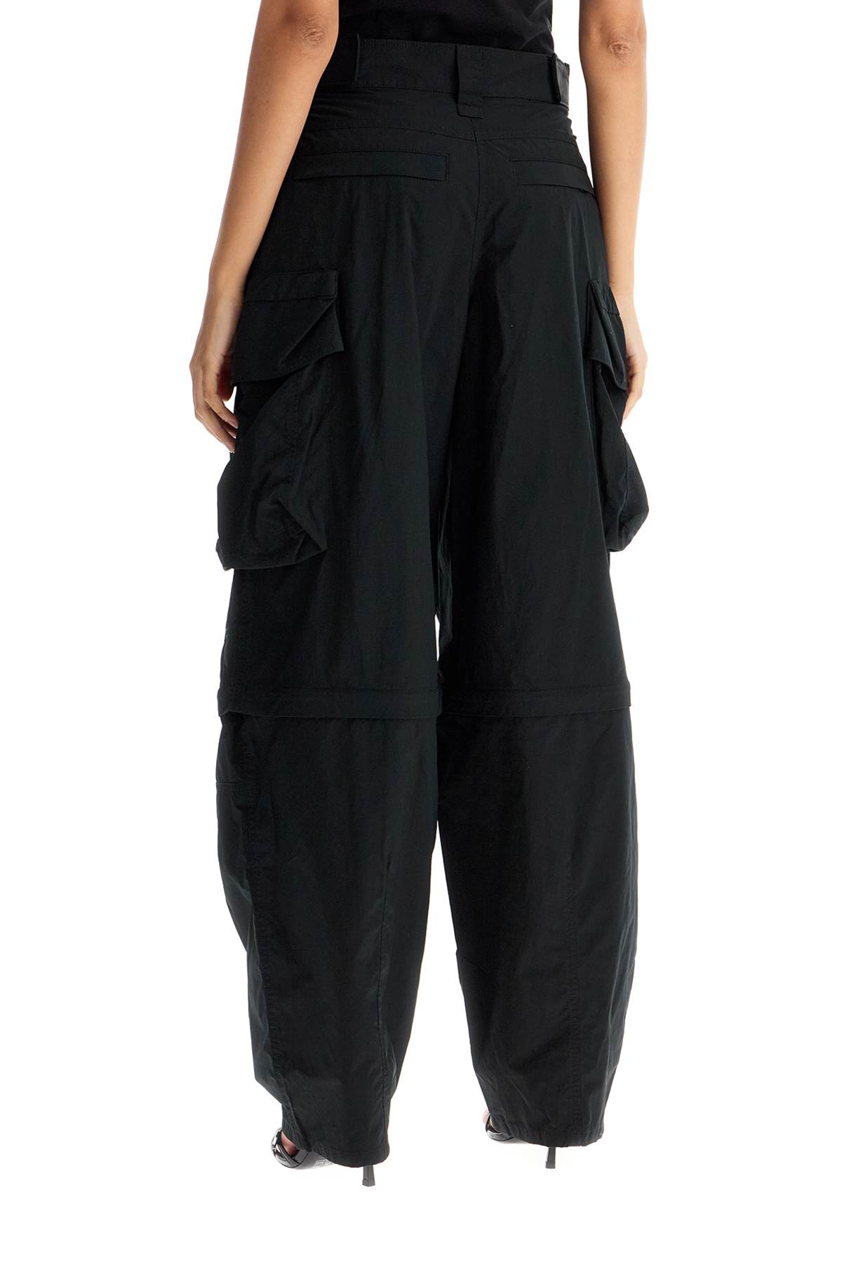 Shop Alexander Wang Convertible Cargo Pants In Black (black)