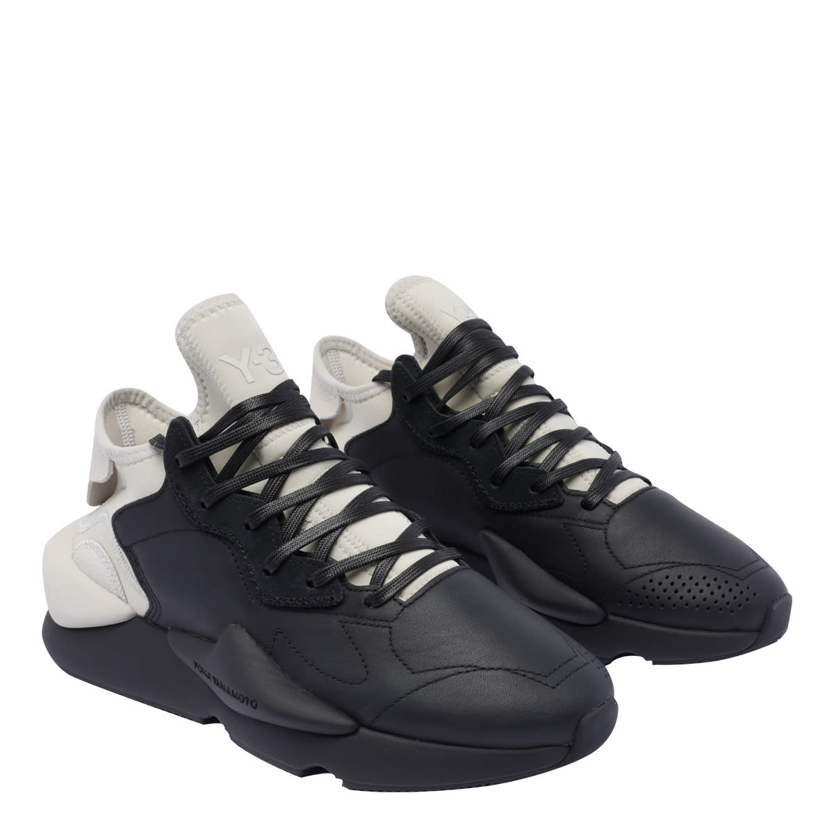 Shop Y-3 Kaiwa Sneakers In Black