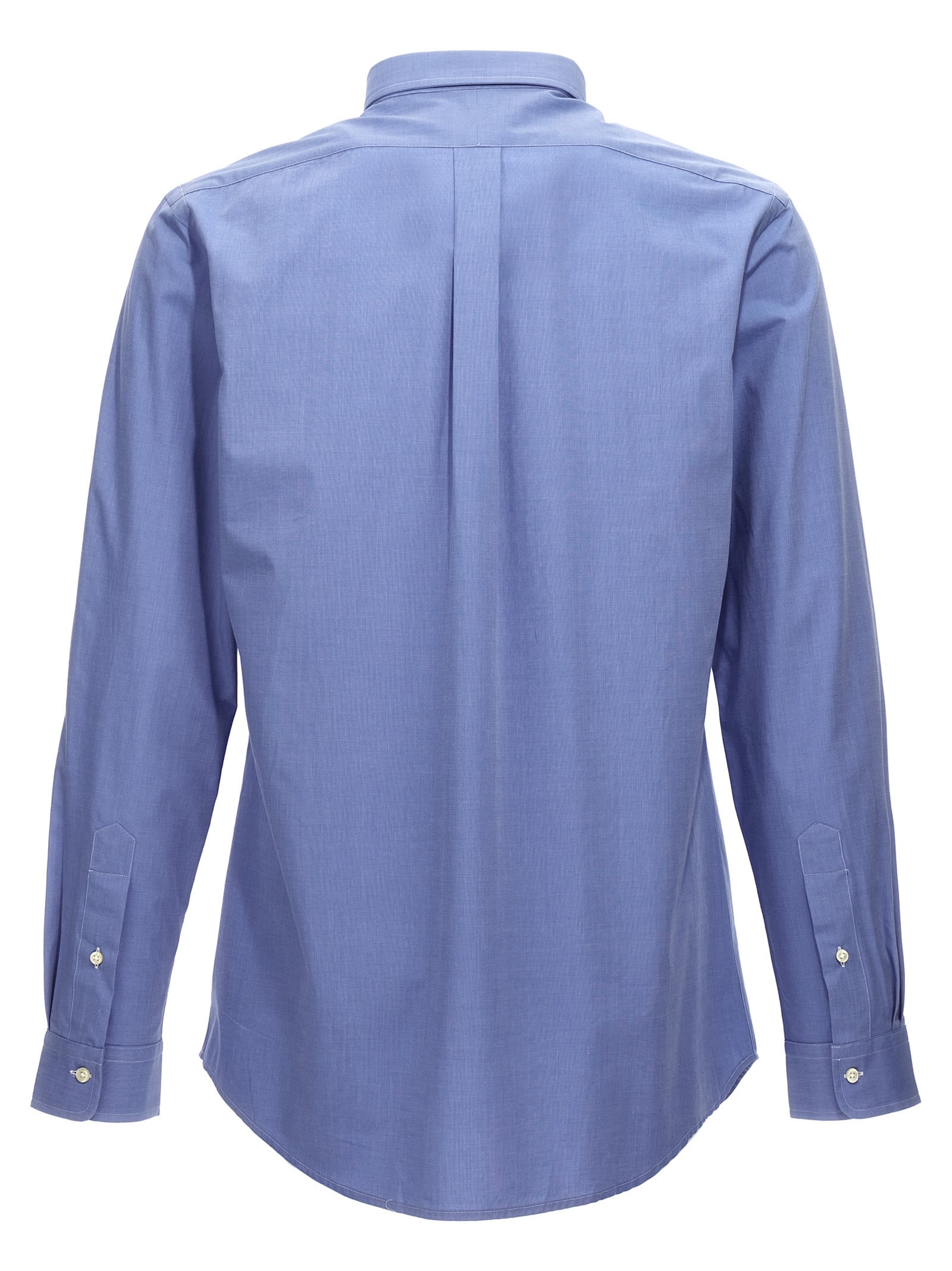 Shop Polo Ralph Lauren Sport Shirt In Blue End On End