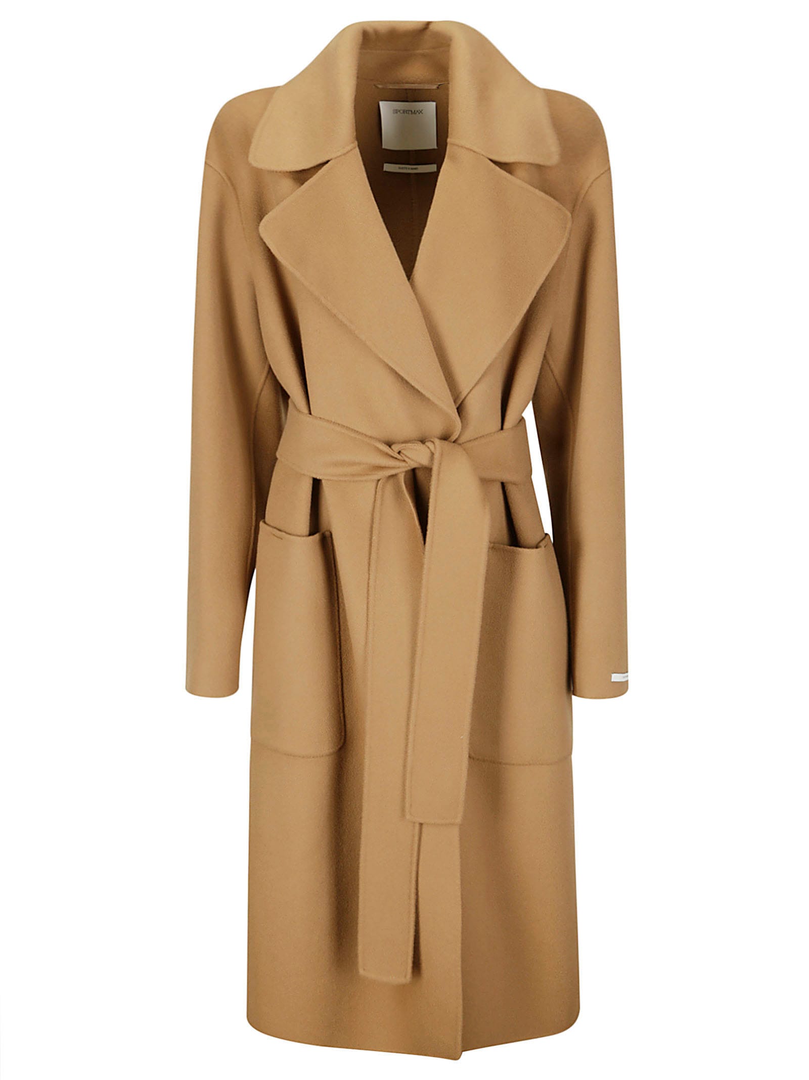 Sportmax Veleno Cappotto Doppiopetto In Brown