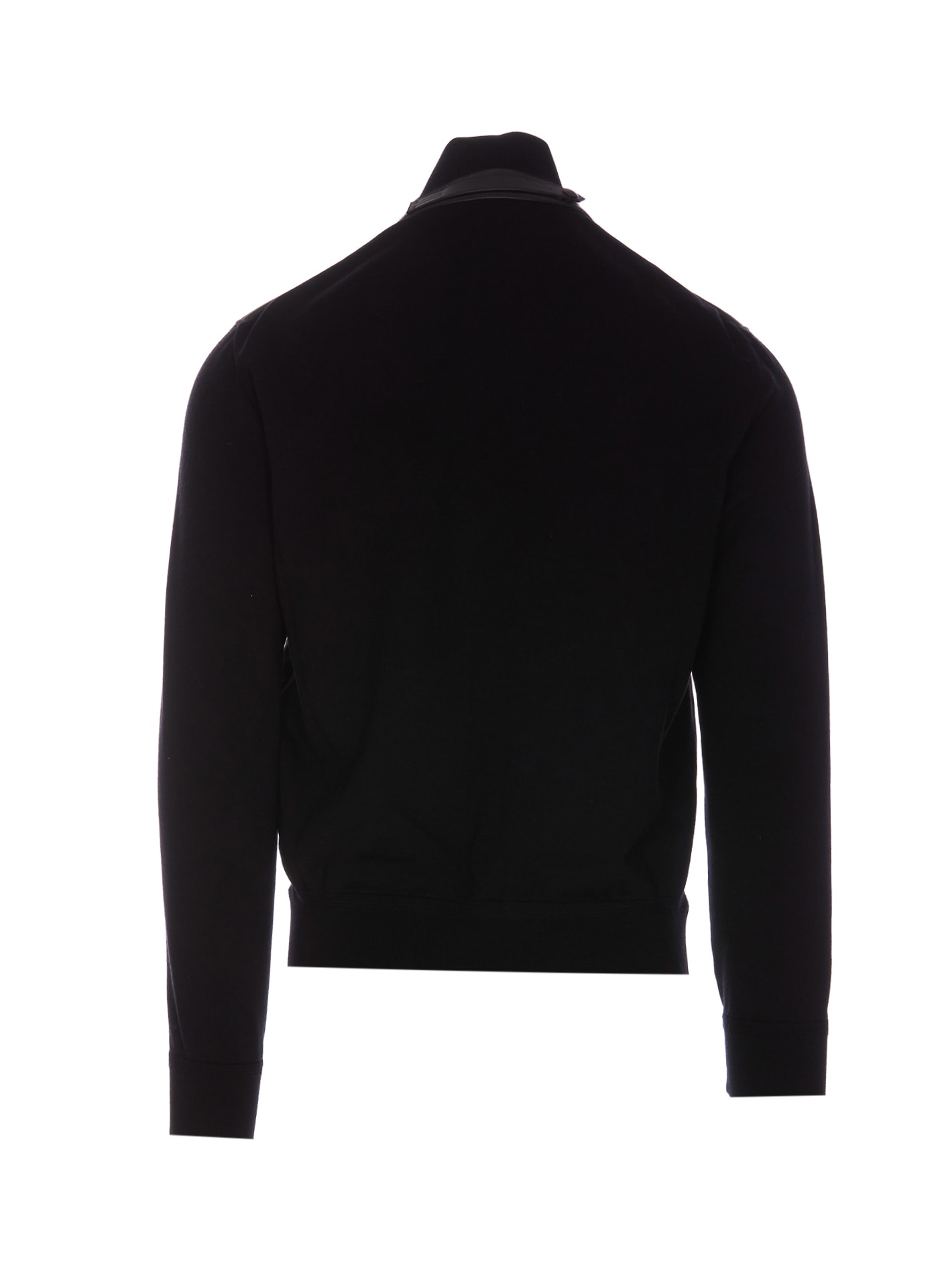 Shop Tom Ford Zipped Sweatshirt In Black