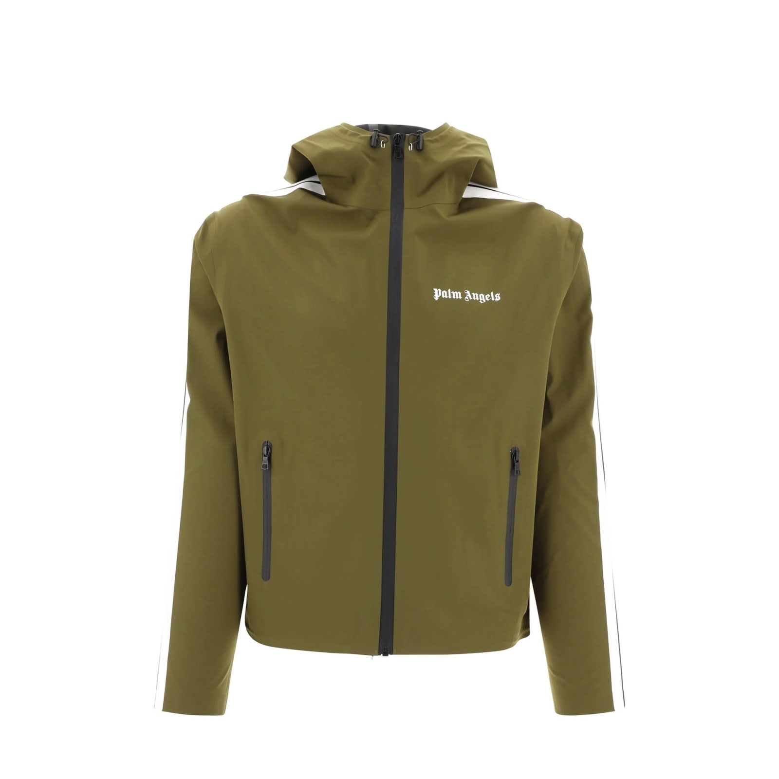 Shop Palm Angels Waterproof Jacket In Green