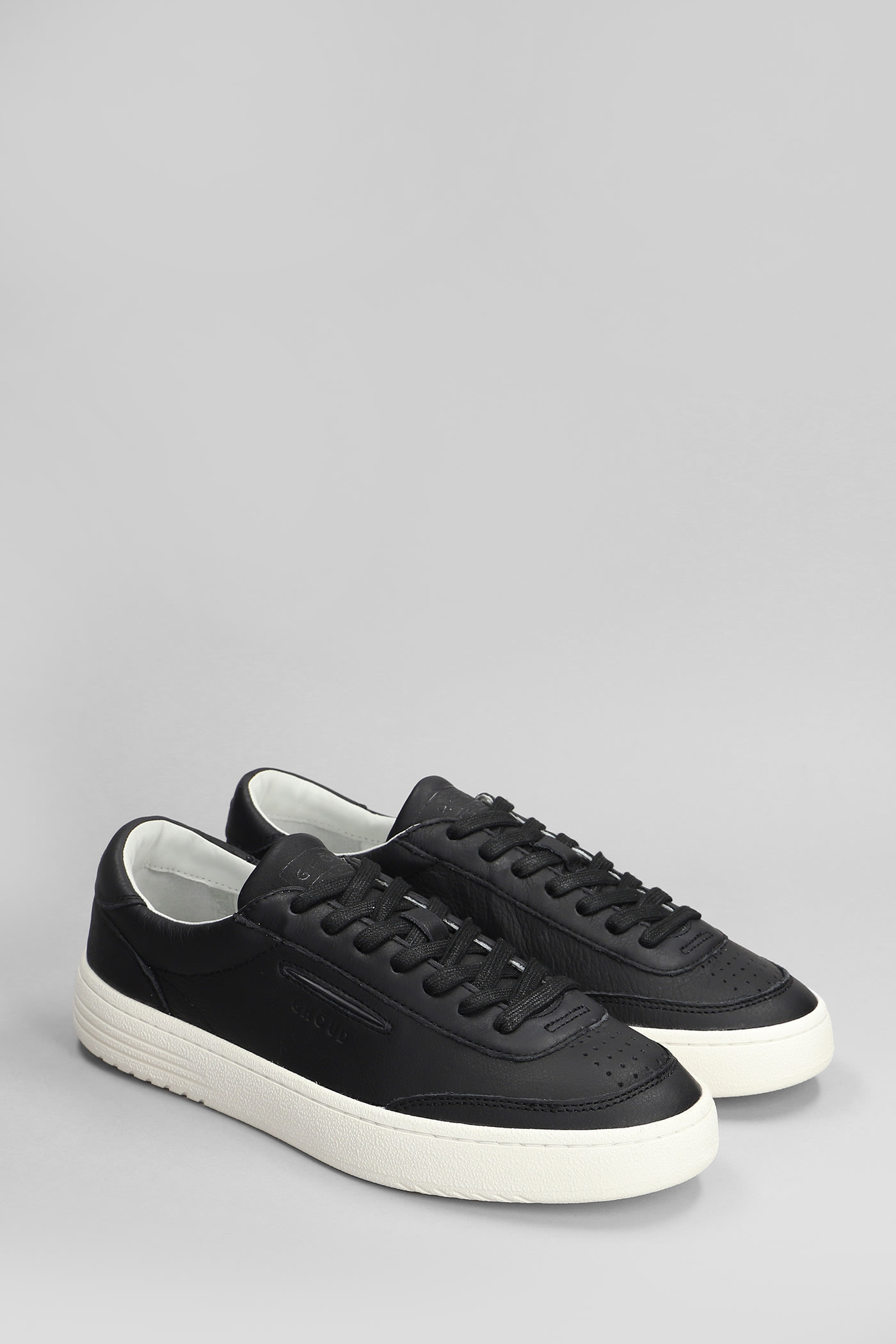 Shop Ghoud Lindo Low Sneakers In Black Leather