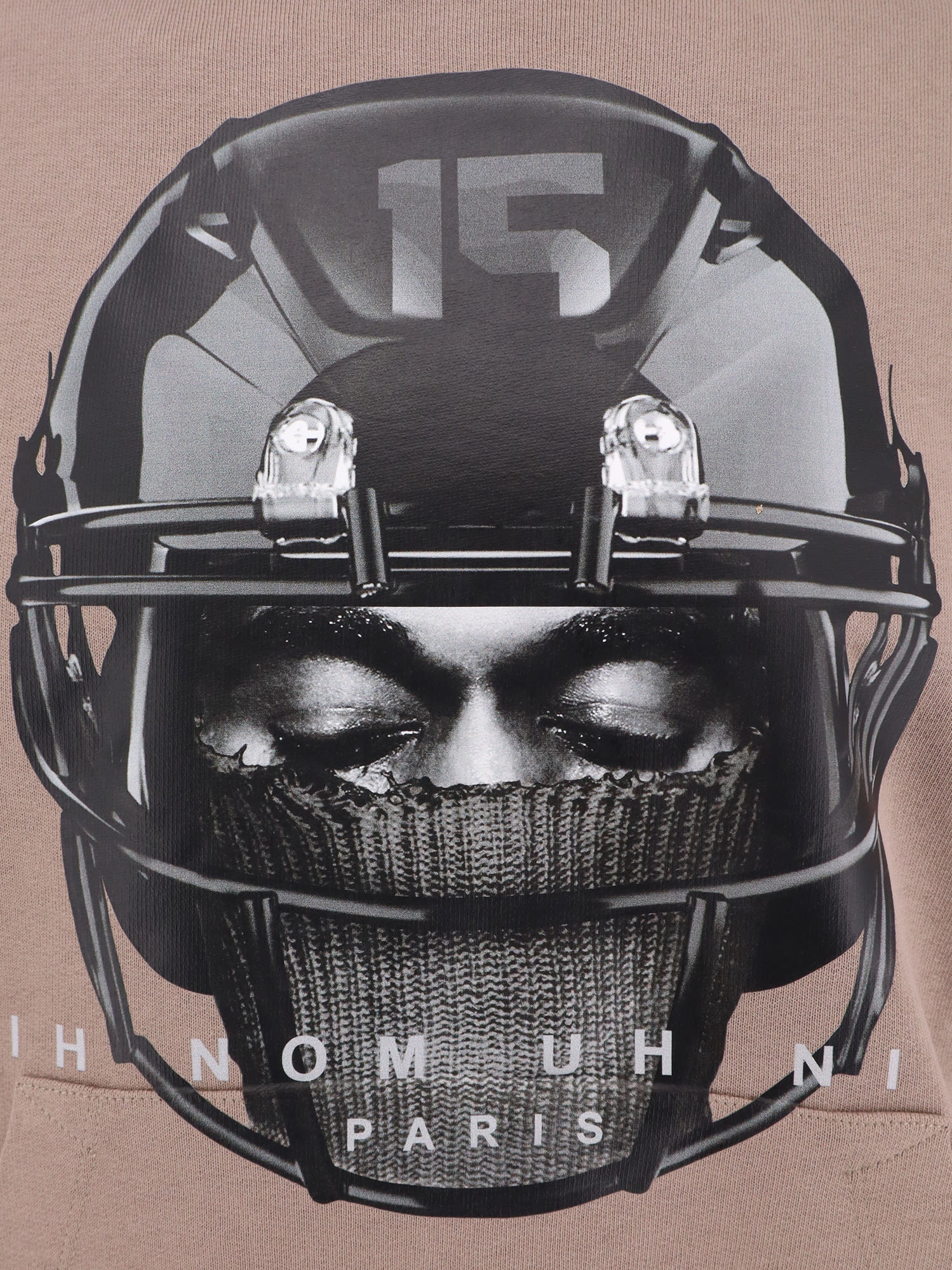 Ih Nom Uh Nit Cotton Sweatshirt With Print On The Front In Brown