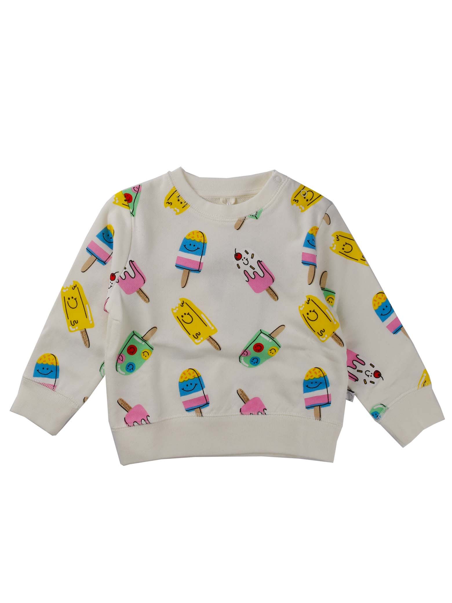 Stella McCartney Kids Crew Neck Sweatshirt With Ice Cream Print