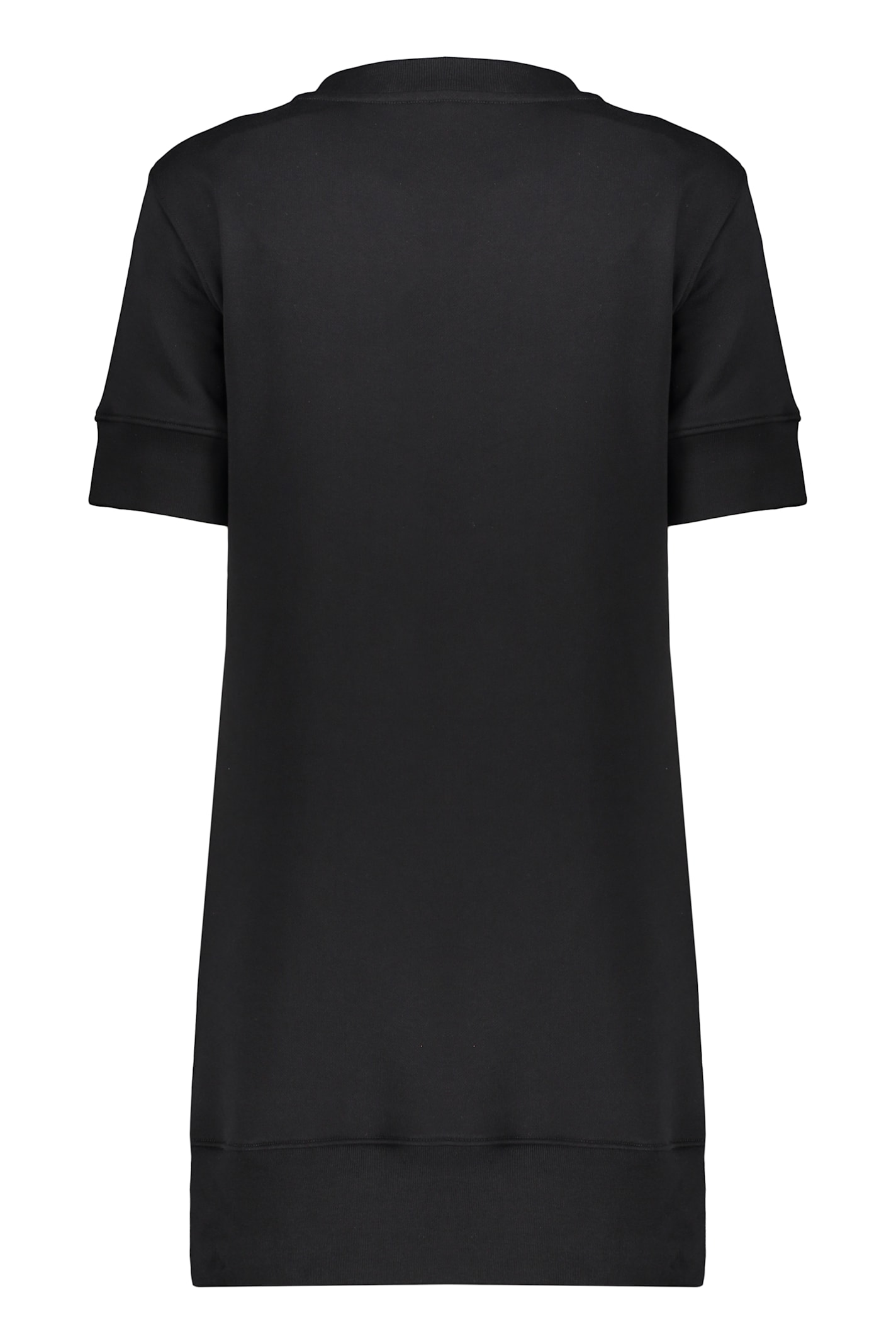 Moschino Sequin Teddy Sweatshirt Dress In Black