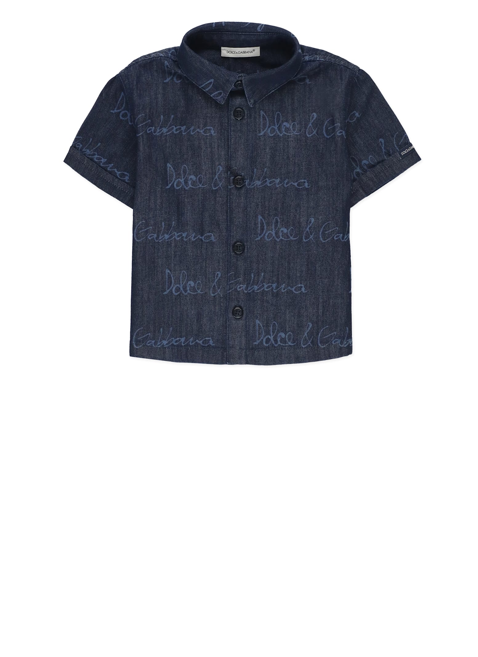 Dolce & Gabbana Denim Shirt In Blue