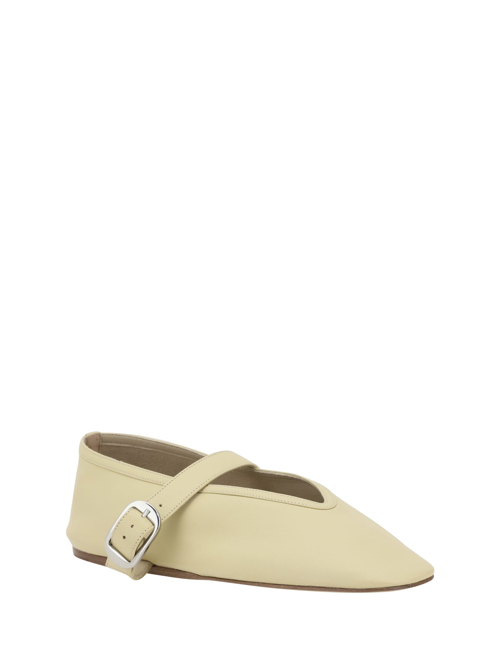 Shop Le Monde Beryl Stella Ballerinas In Custard