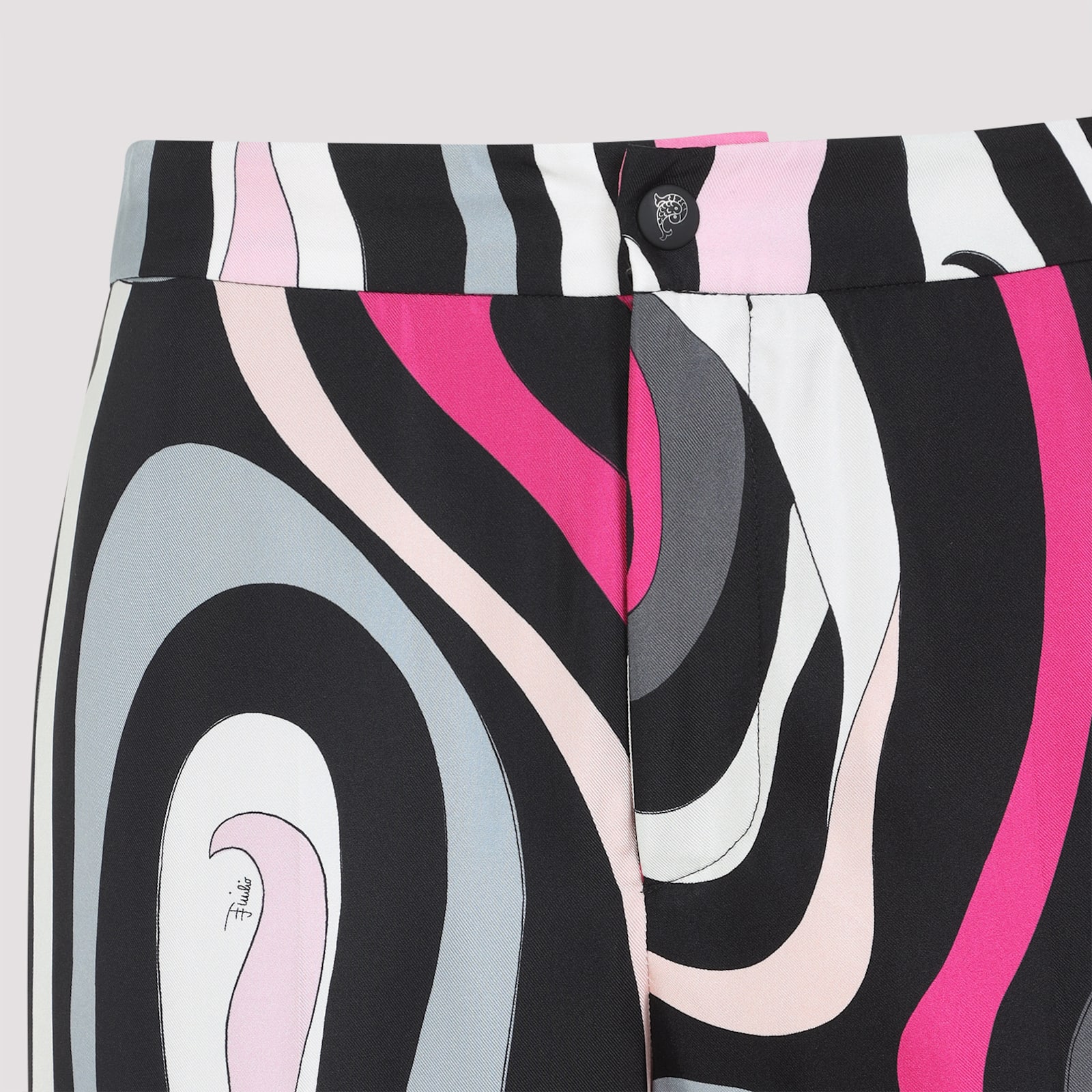 Pucci Marble Print Silk Pants