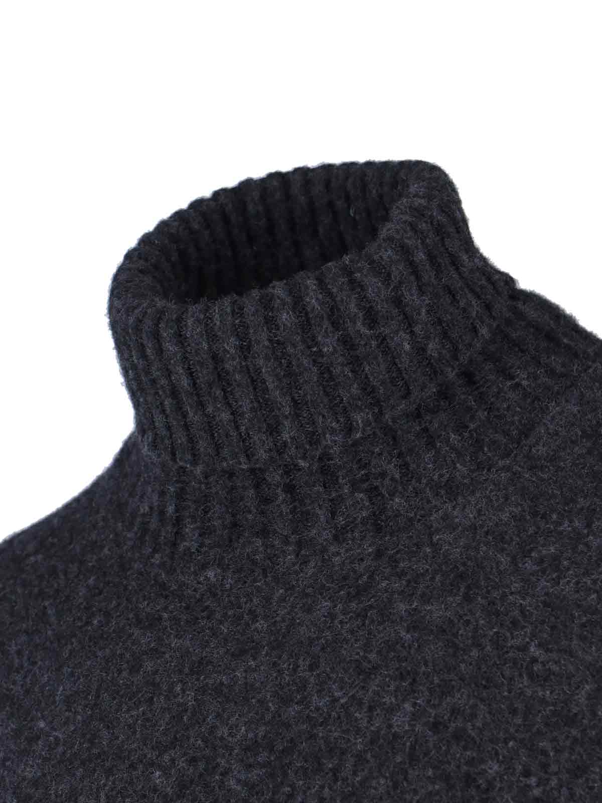 Drumohr High Neck Sweater In Gray