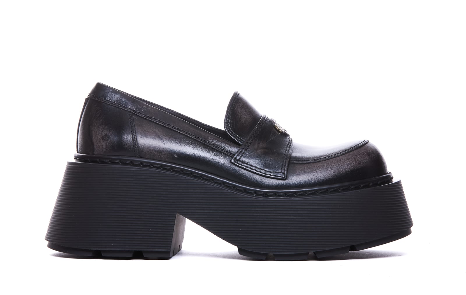 Shop Vic Matie Joy Loafers In Black