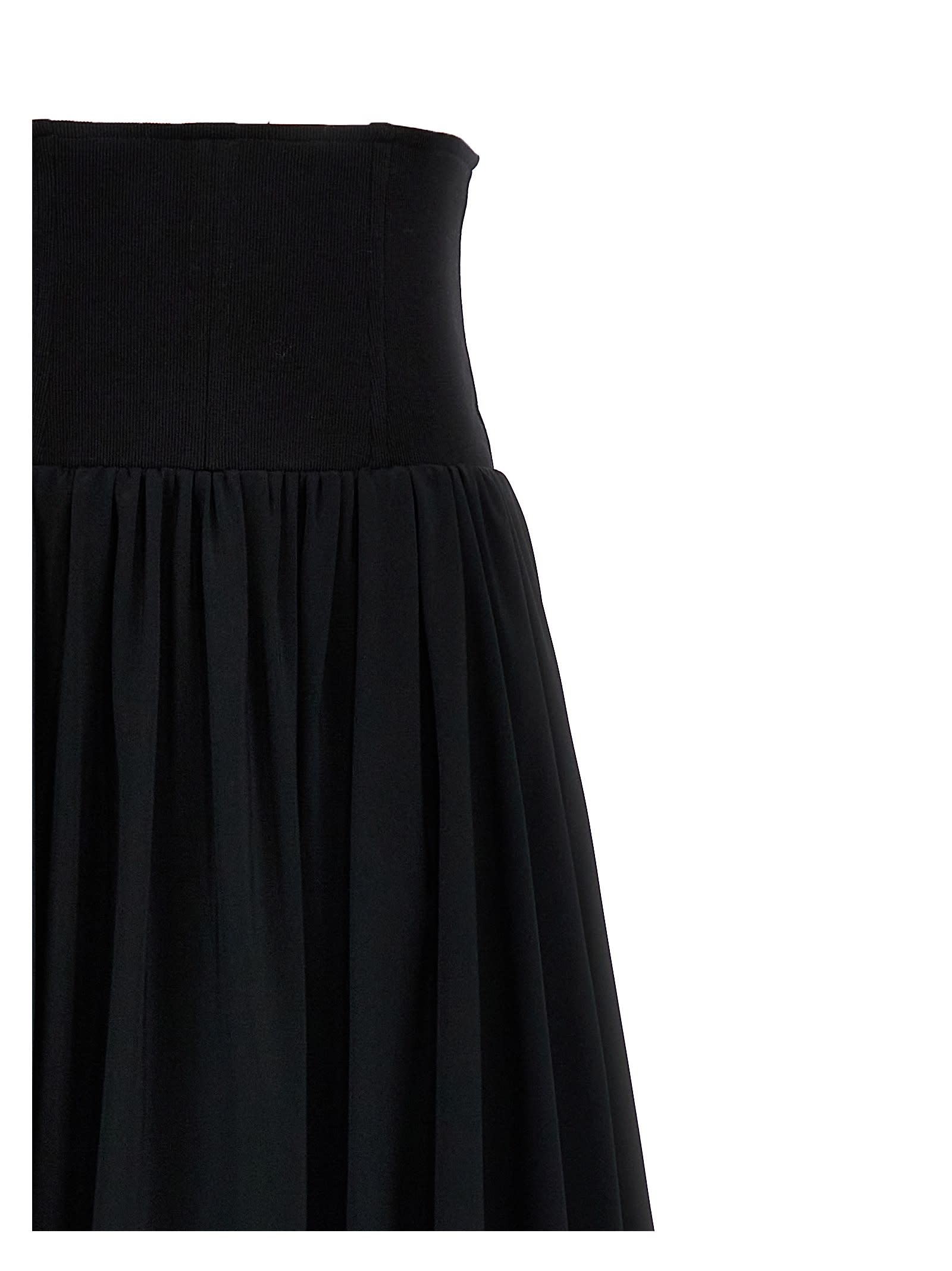 Shop Giovanni Bedin Long Corset Skirt In Black