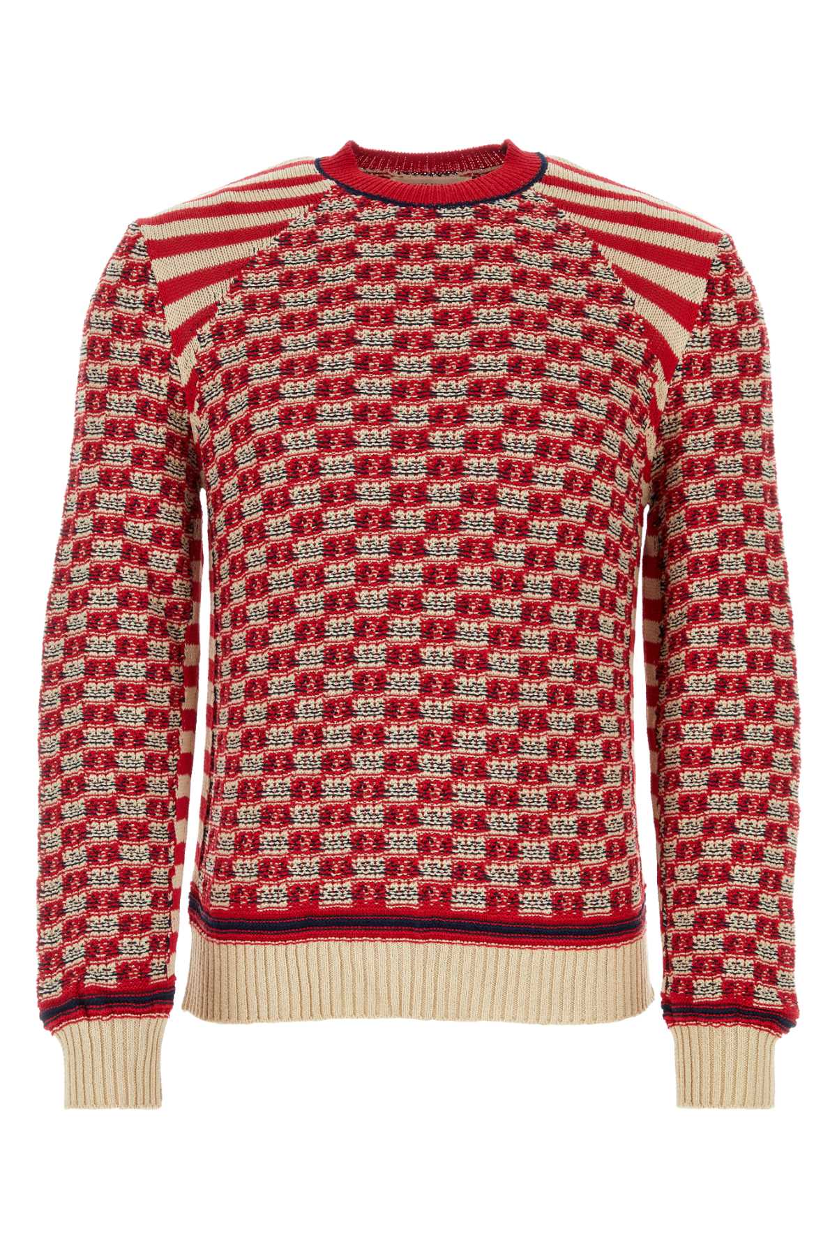 Shop Wales Bonner Embroidered Cotton Unity Sweater In Redivory