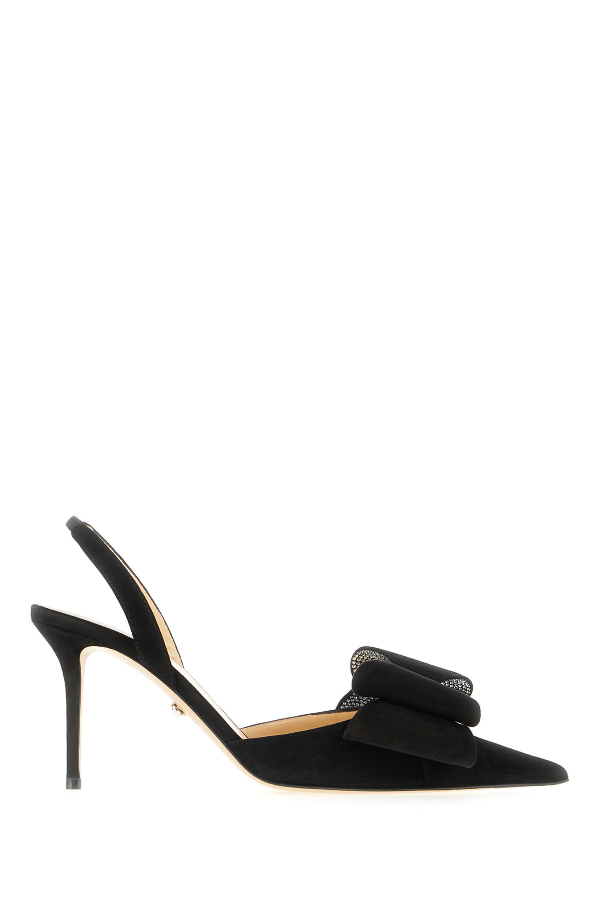 Mach &amp; Mach Black Suede Le Cadeau Pumps