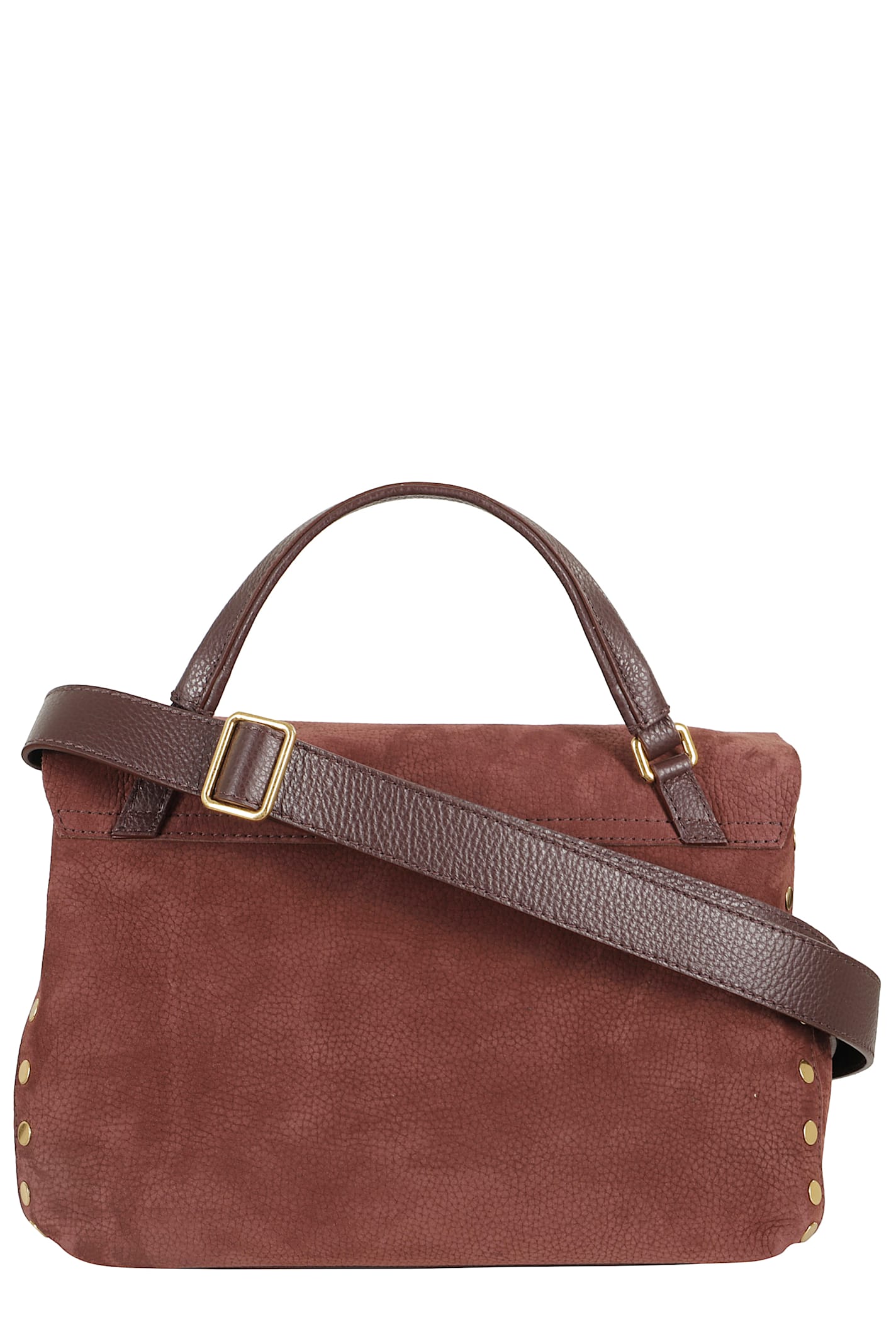 Zanellato Shoulder Bag With Metal Hardware And Studs In Brown