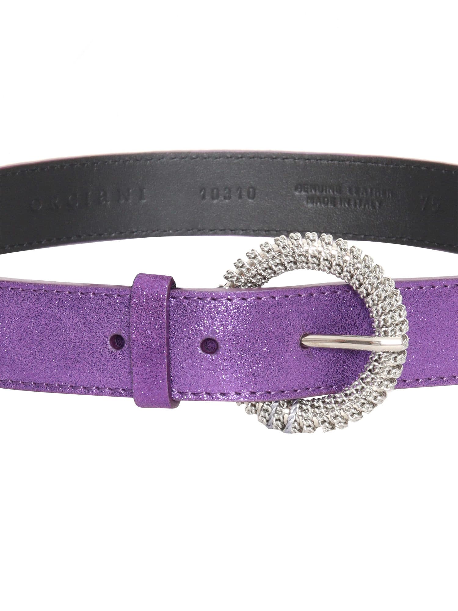 Shop Orciani Midnight Belt In Purple