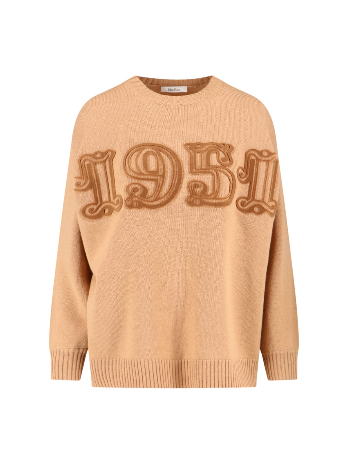 Max Mara Wool-and-cashmere-blend Sweater In Brown