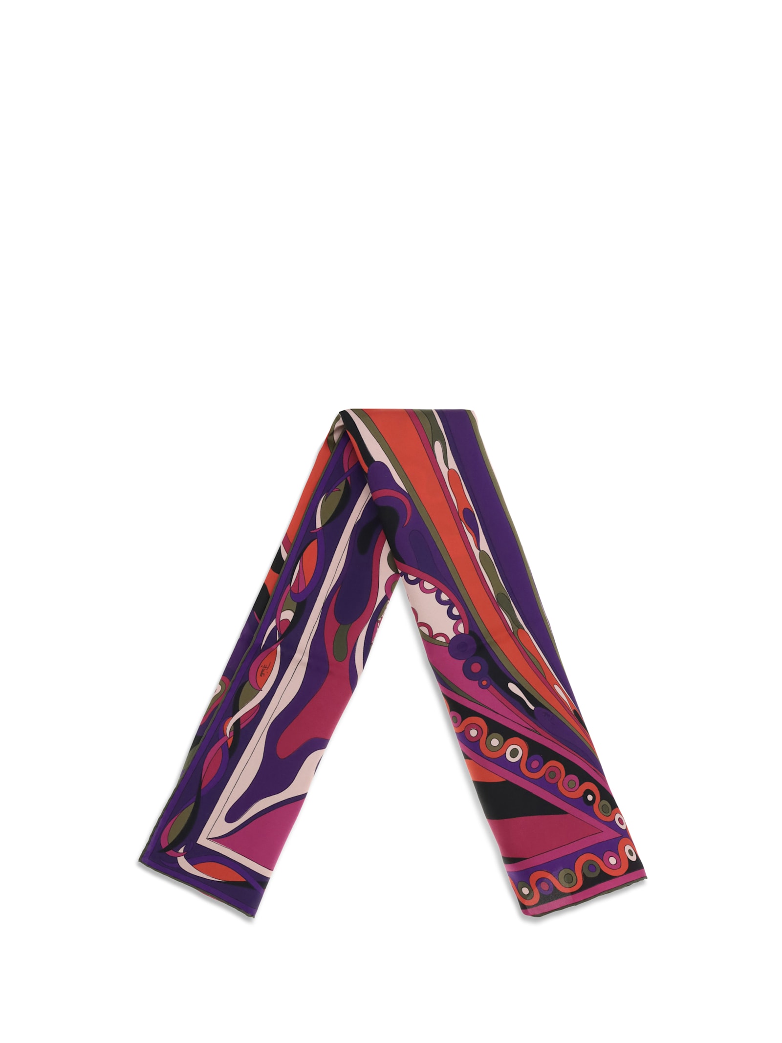 Pucci Printed Silk Foulard In Multi