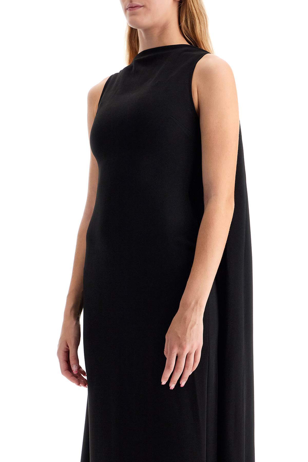 Shop Solace London Kaila Long Dress In Black (black)