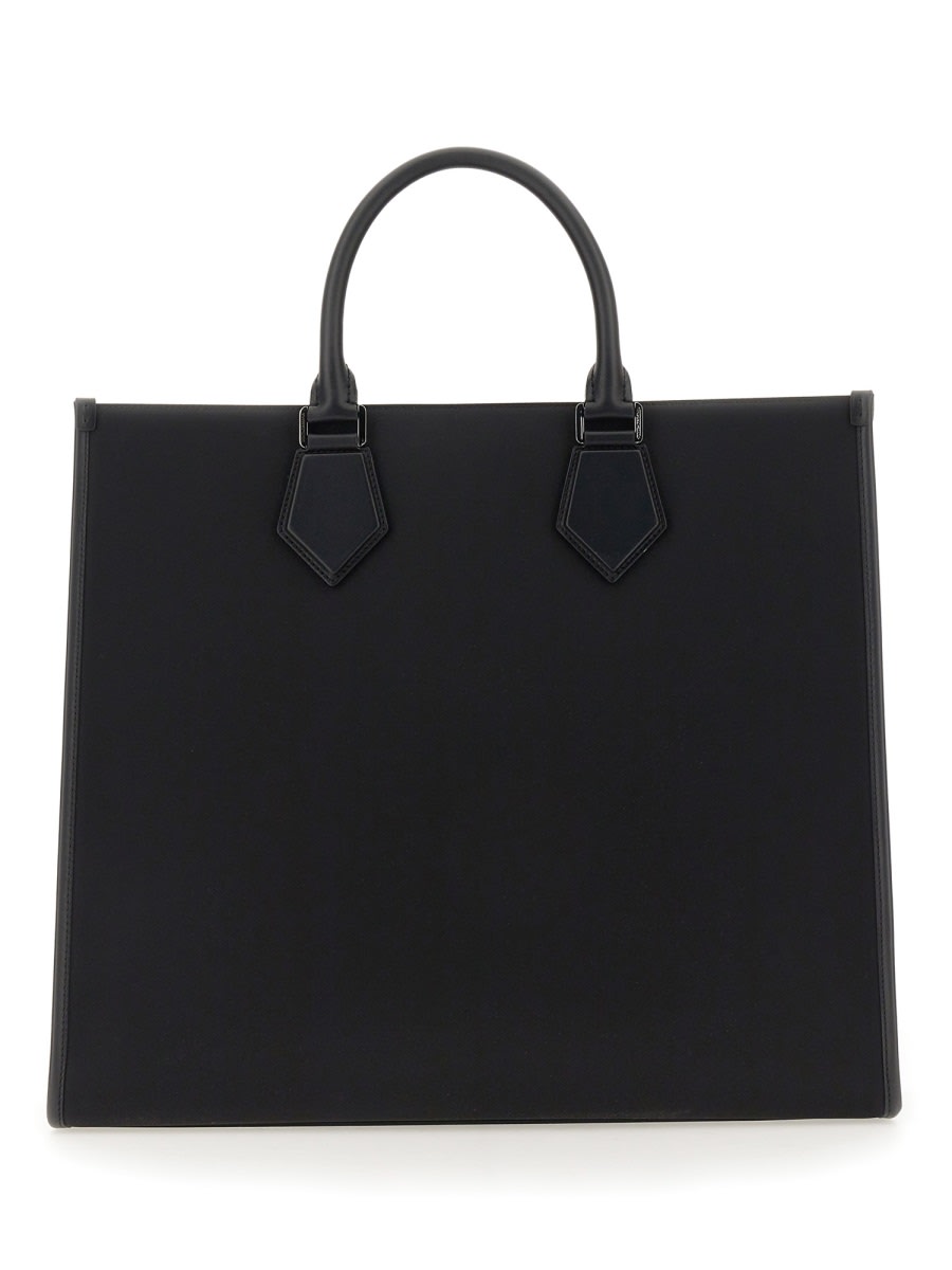 Shop Dolce & Gabbana Large Shopping Bag In Black