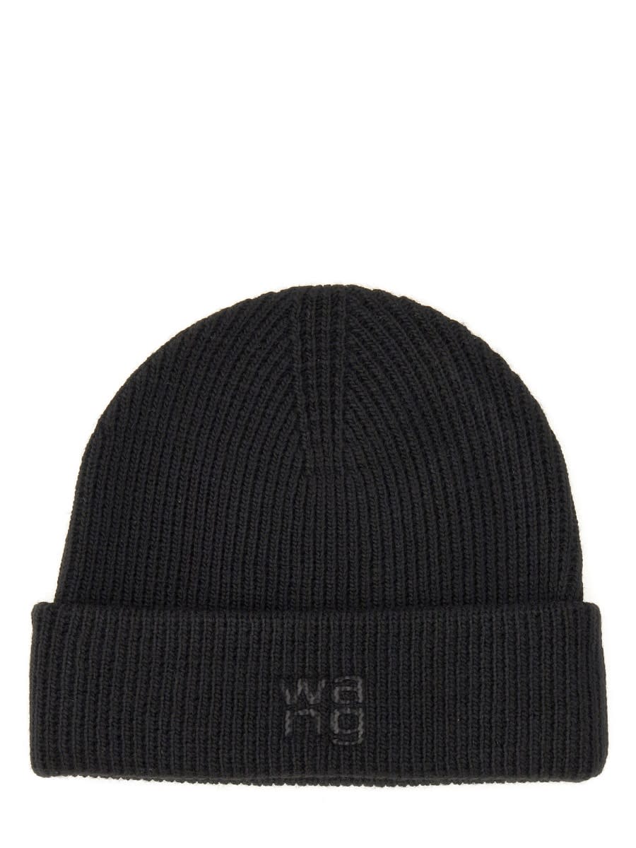 Shop Alexander Wang Beanie Hat In Black
