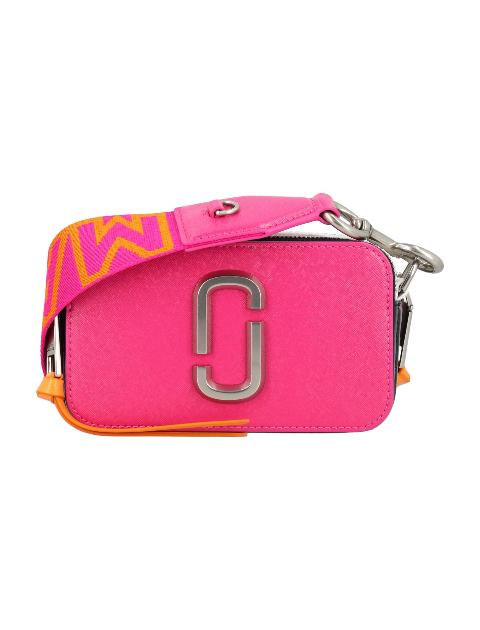 Shop Marc Jacobs The Snapshot In Hot Pink Multi