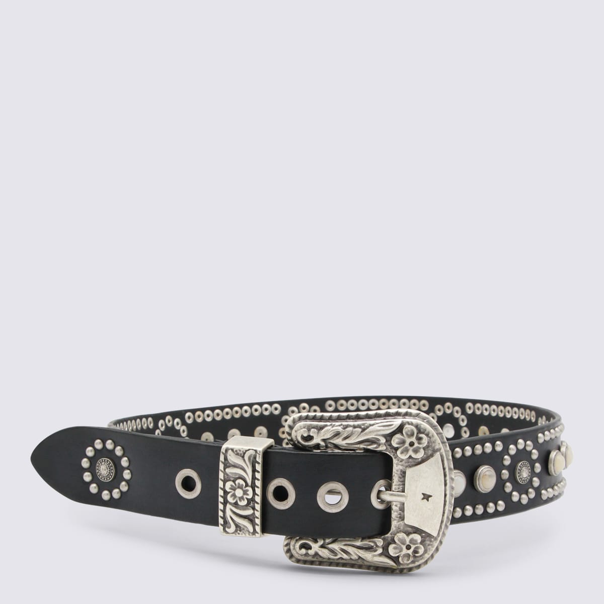 Golden Goose Women Leather Belt In Black
