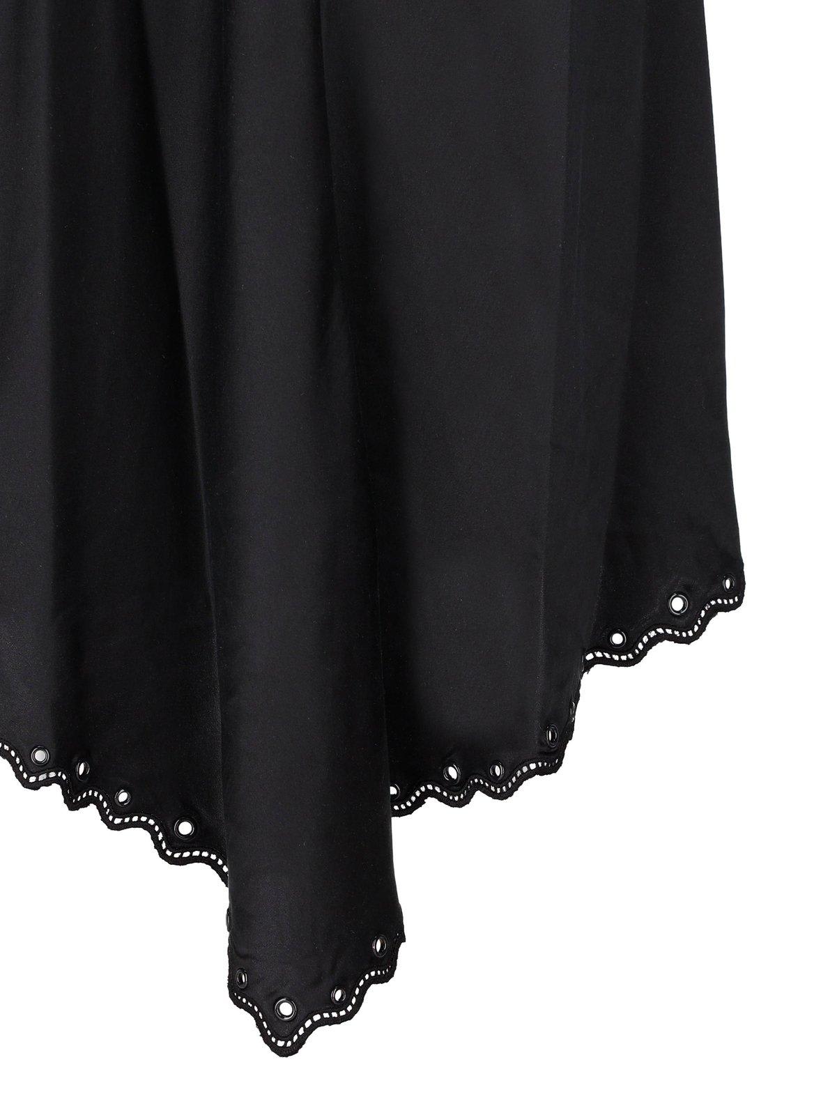 Shop Isabel Marant Ayrich Asymmetric Dress In Black