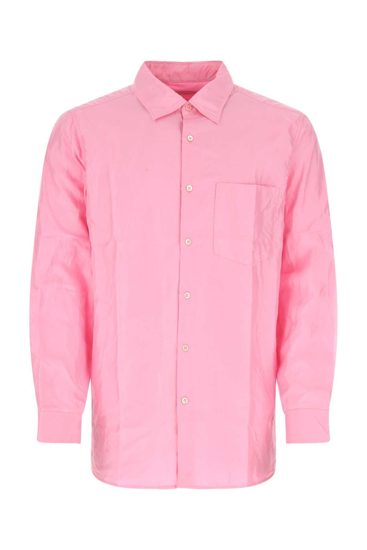 Shop Dries Van Noten Pink Silk Shirt In 305