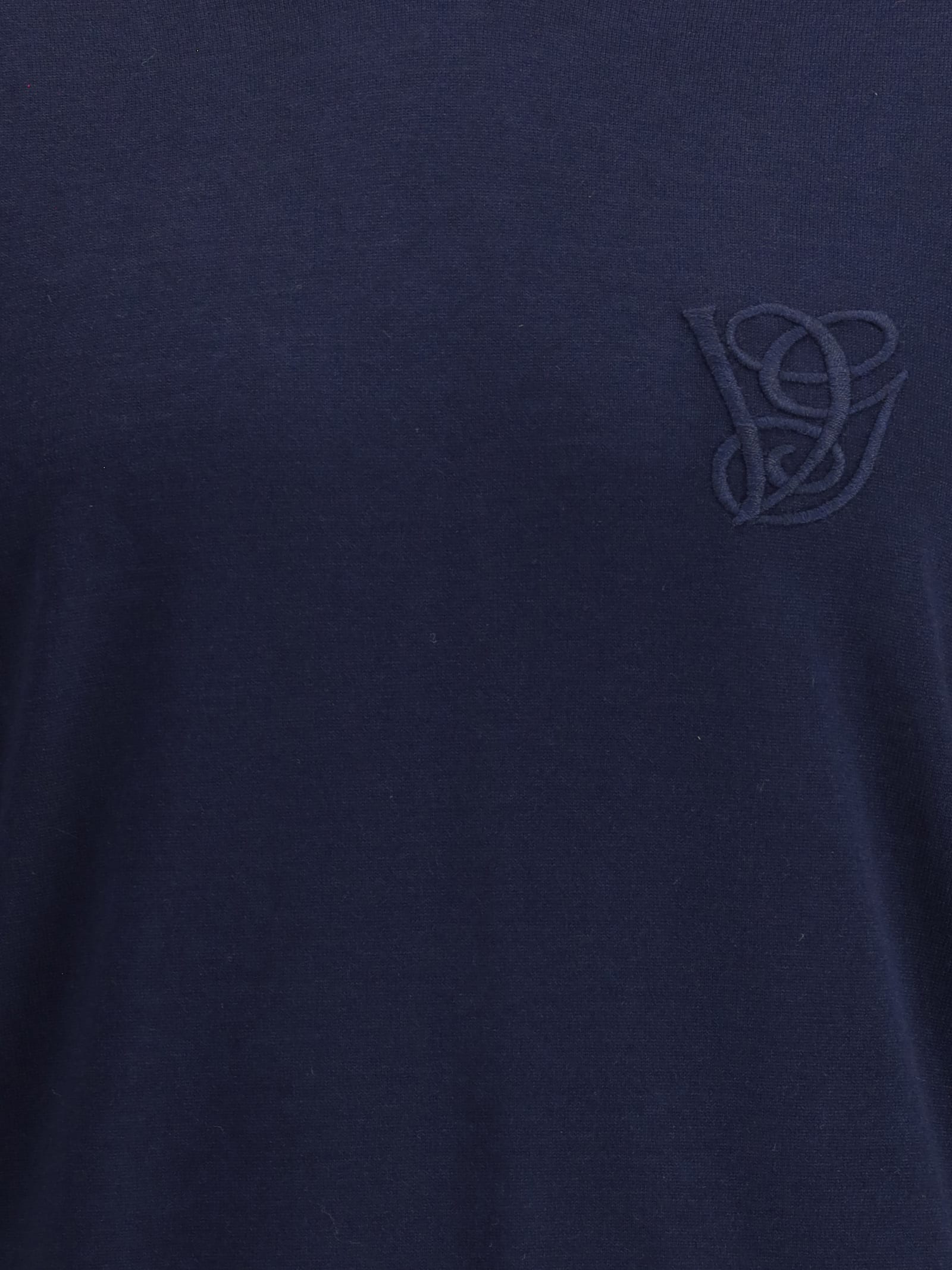 Valentino Virgin Wool Turtleneck Sweater In Blue