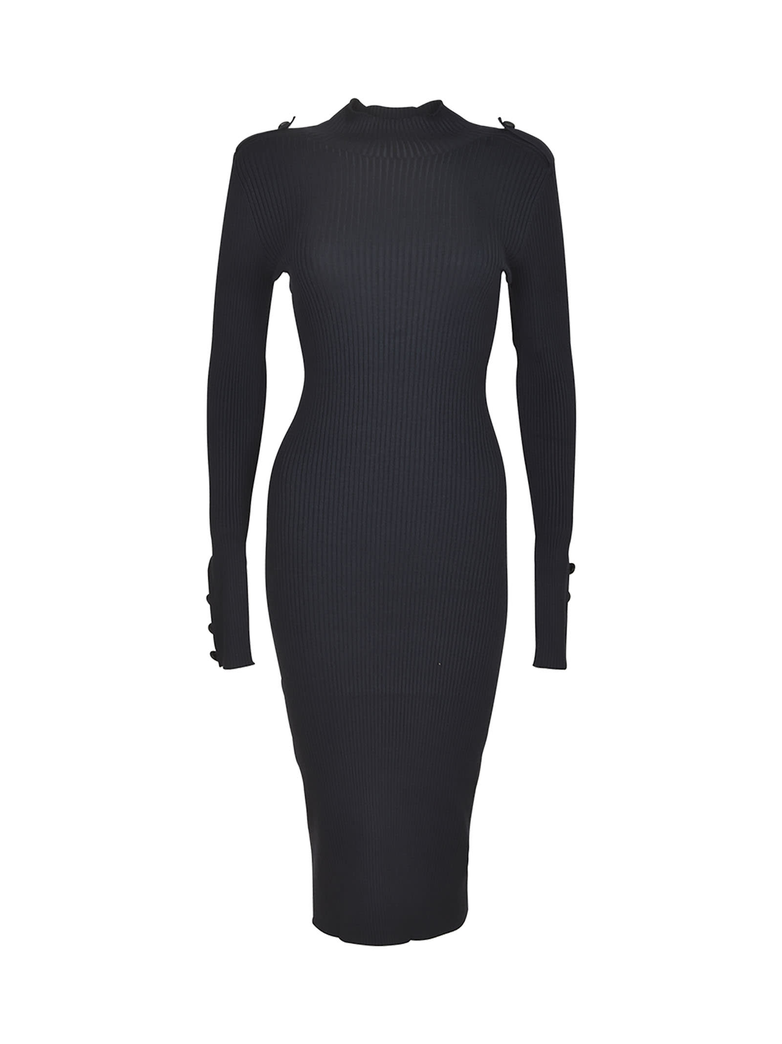 Shop Dondup Ribbed Dress In 890