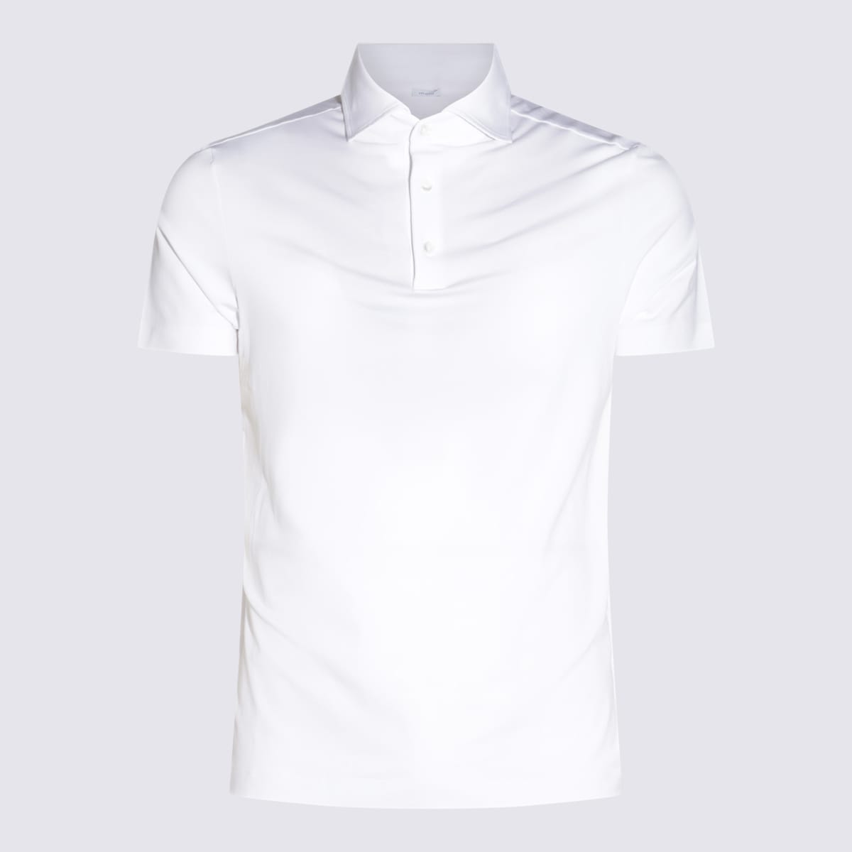 White Cotton Polo Shirt