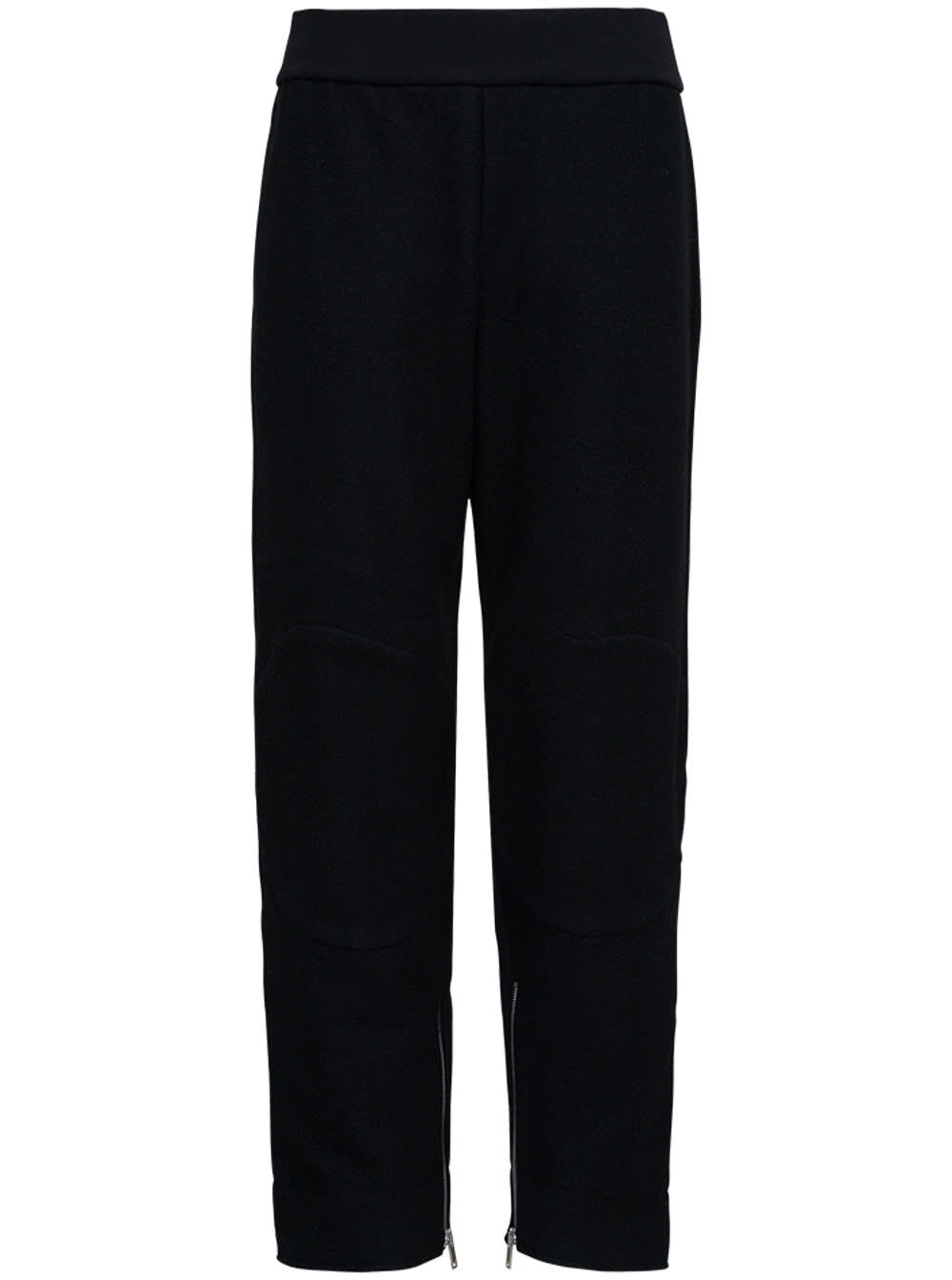 Jil Sander Black Wool Pants With Zip