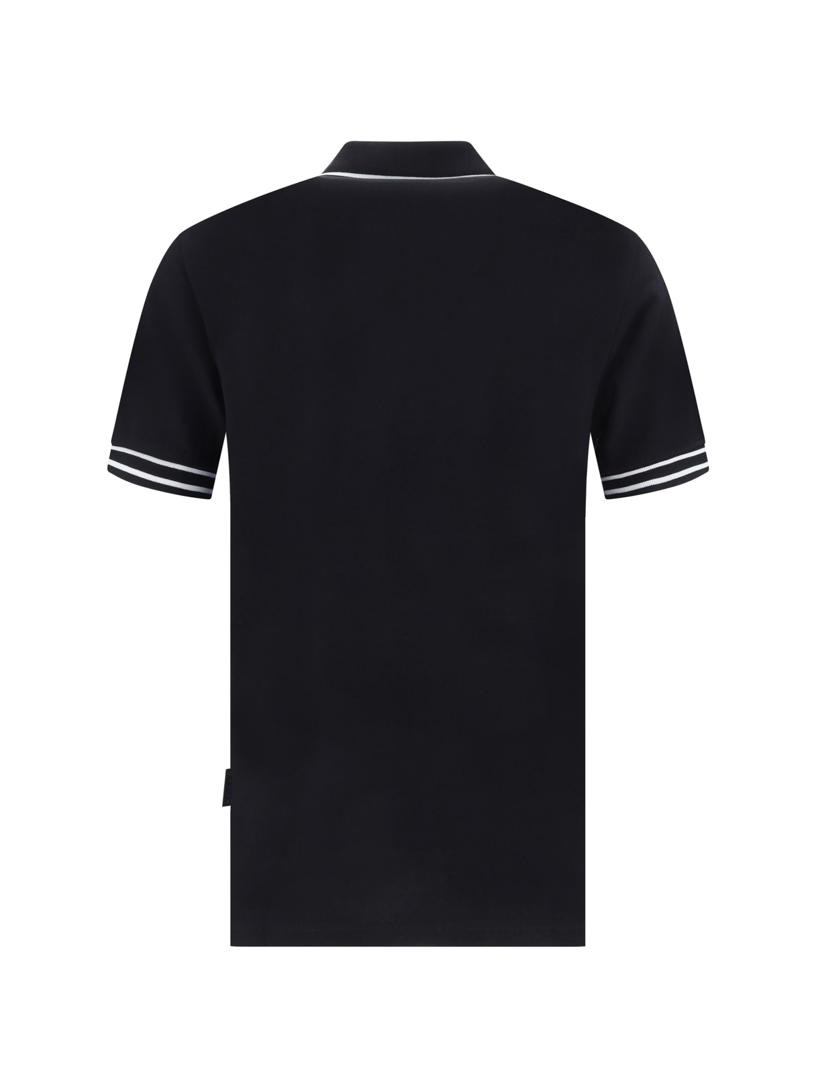 Shop Philipp Plein Polo Shirt In Black