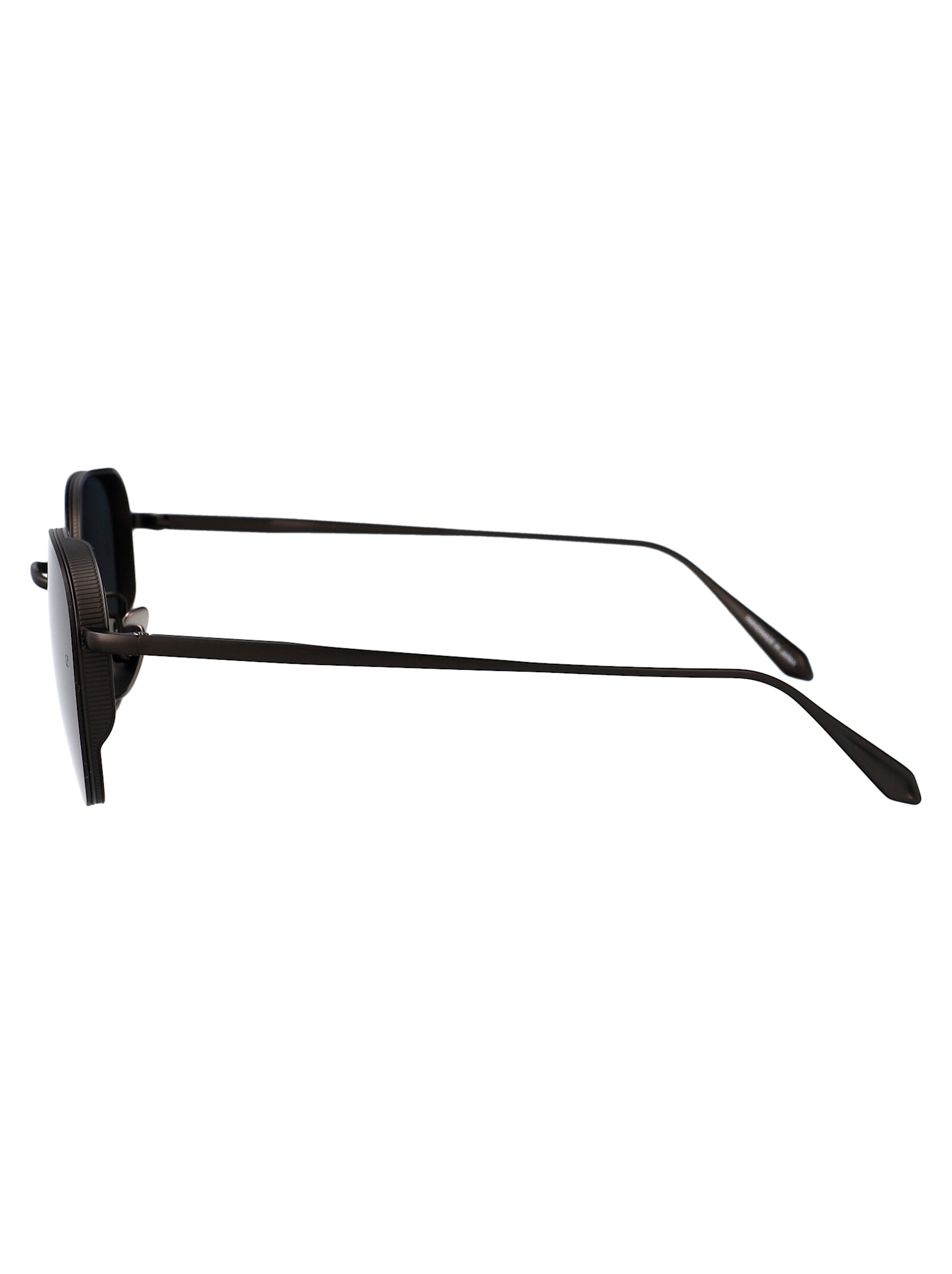 Linda Farrow Sunglasses In Mattnickel/grey