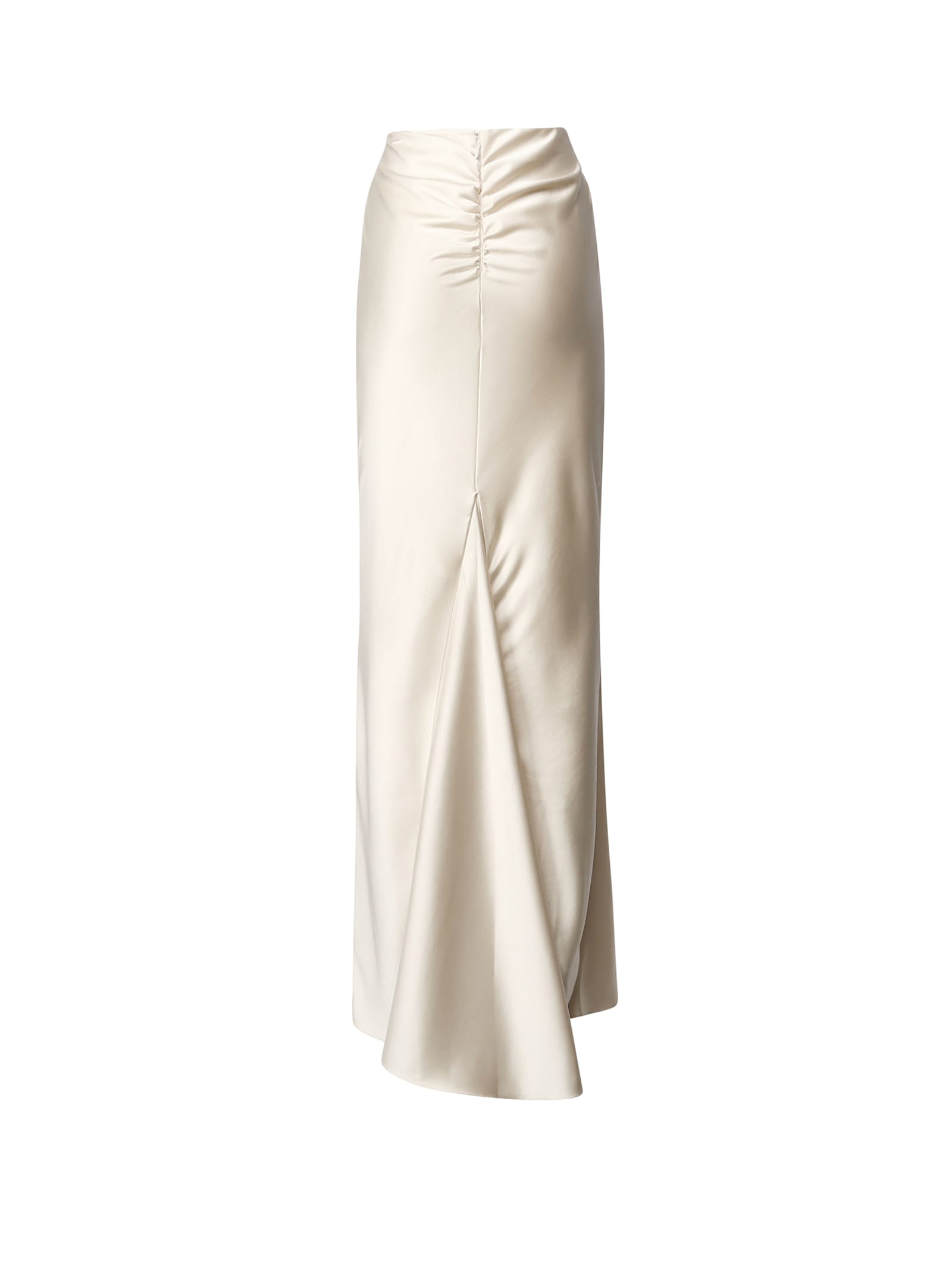 The Andamane Bias-cut Maxi Skirt In White