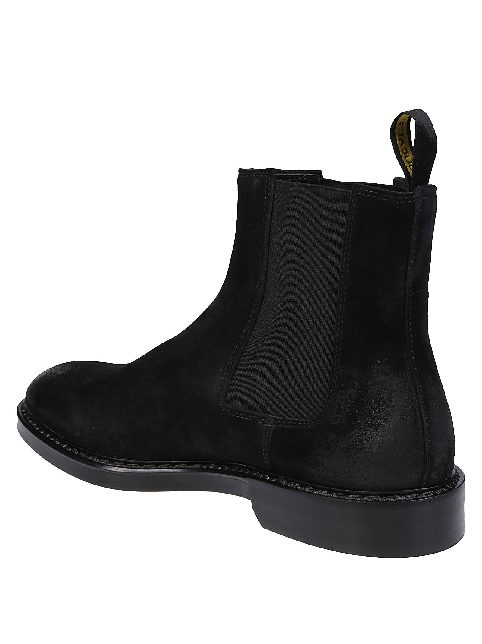 Shop Doucal's Beatles Ankle Boots In Nero/fondo Nero