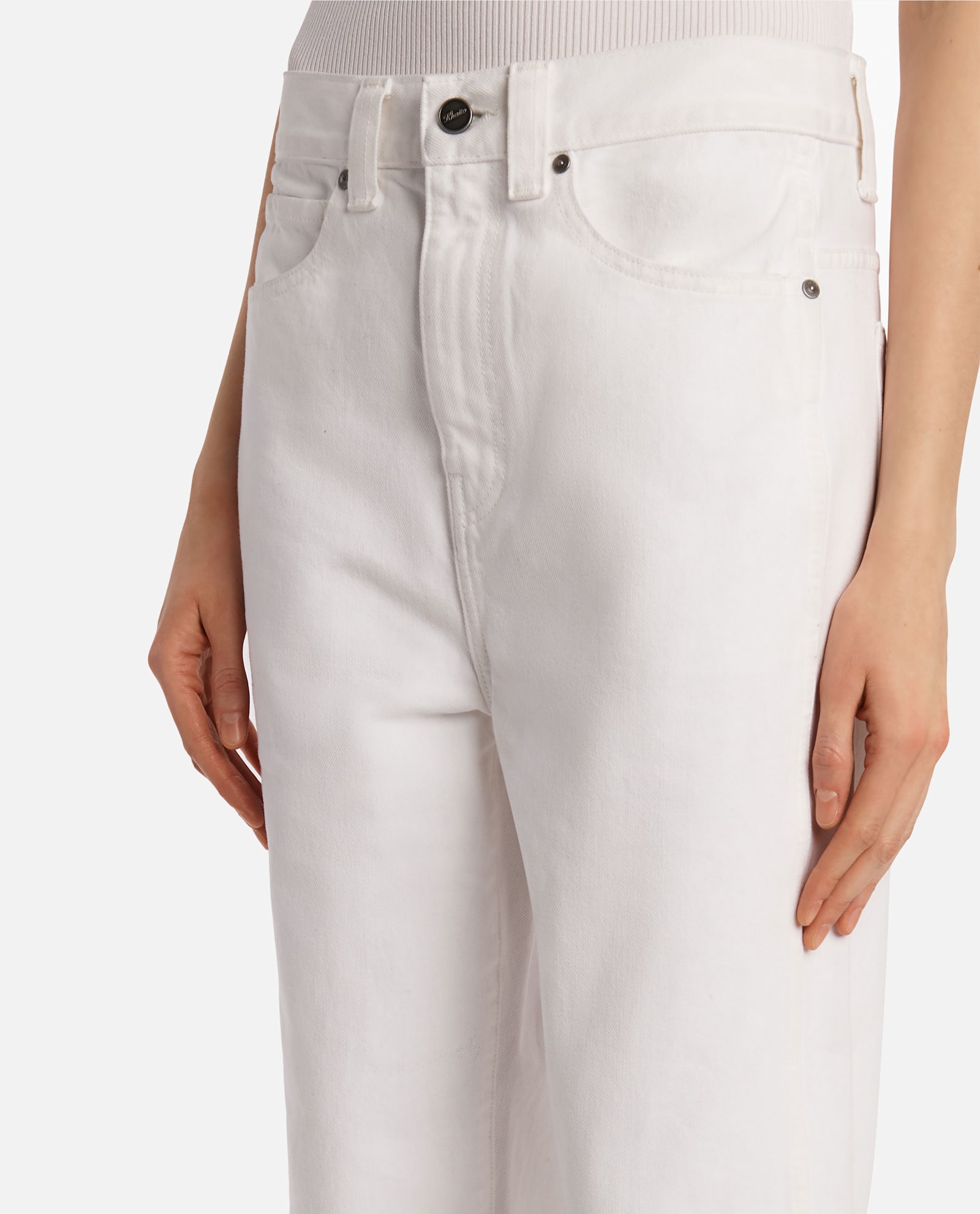Khaite Bonnie Jeans In White