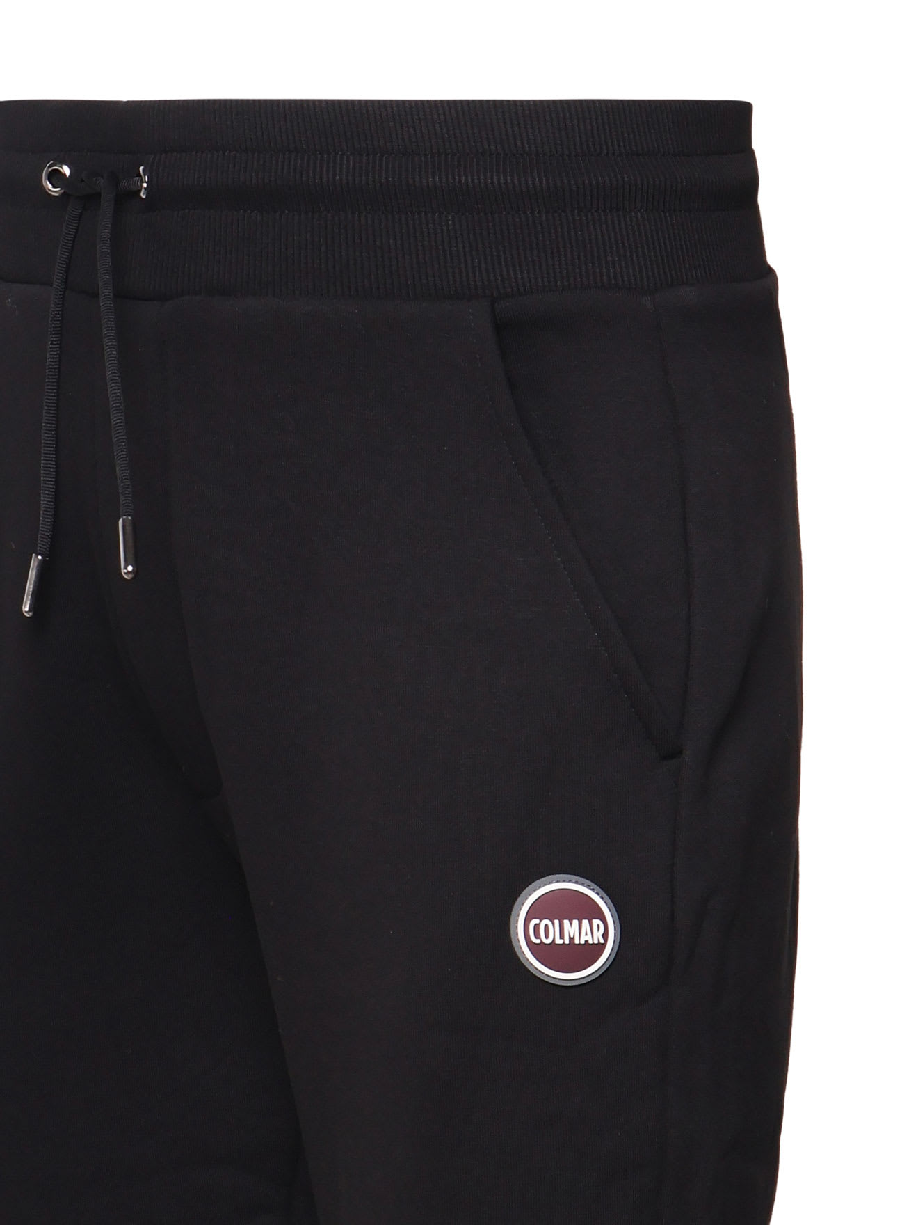 Colmar Logo-patch Elastic-cuff Track Pants In Black