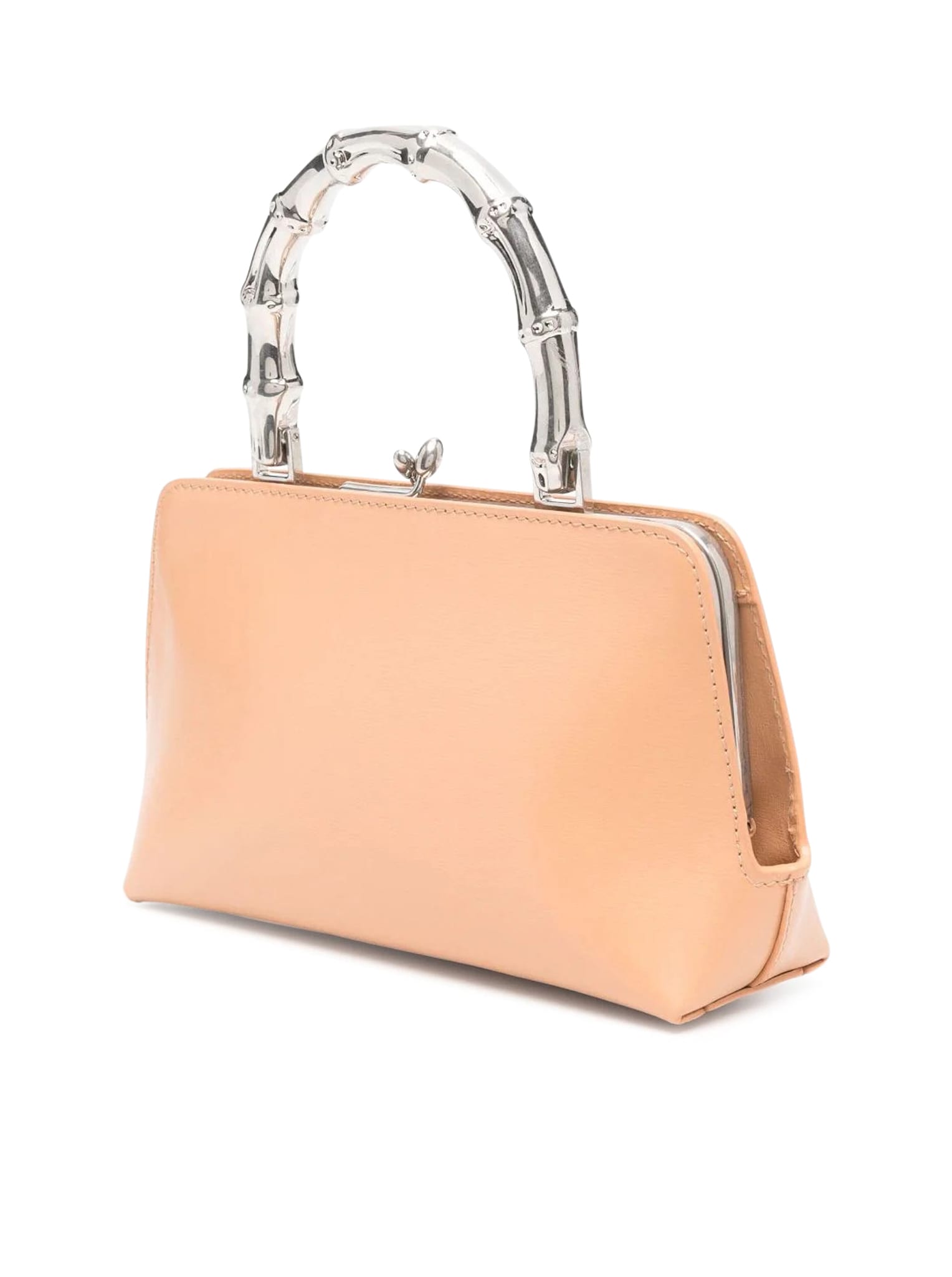Jil Sander Goji Mini Bamboo Tote In Light Bronze